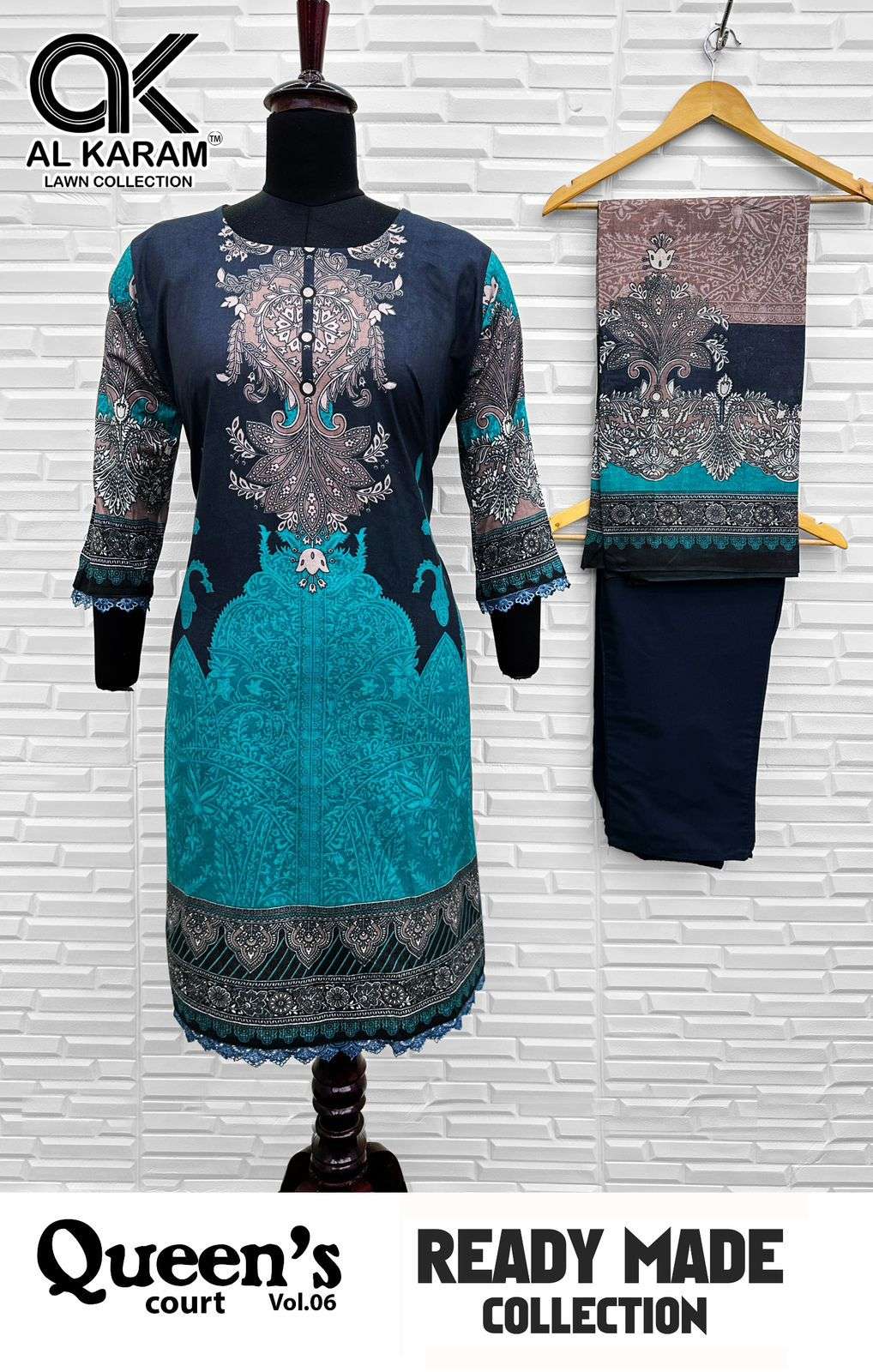  AL KARAM QUEENS COURT VOL 6 READY MADE COLLECTION 