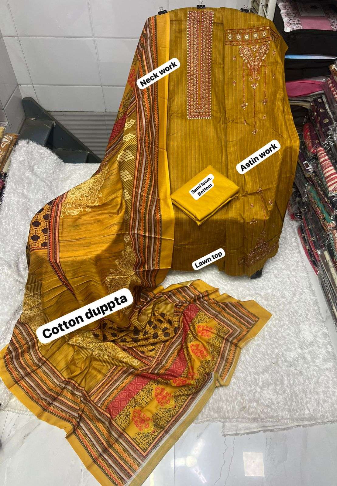 BIN SAEED LAWN DUPATTA COLLECTION 