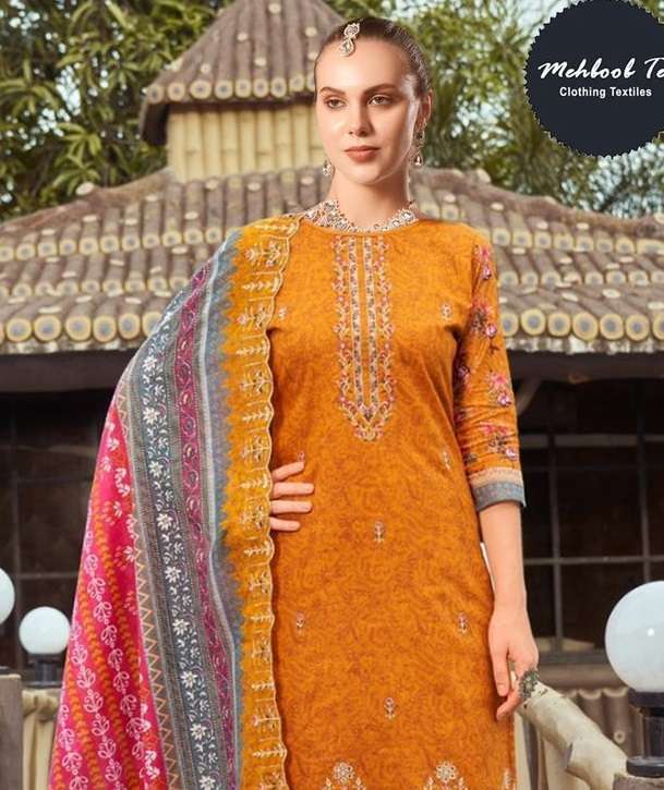 MEHBOOB TEX SAHNAZ SELF  EMBROIDERED COLLECTION 