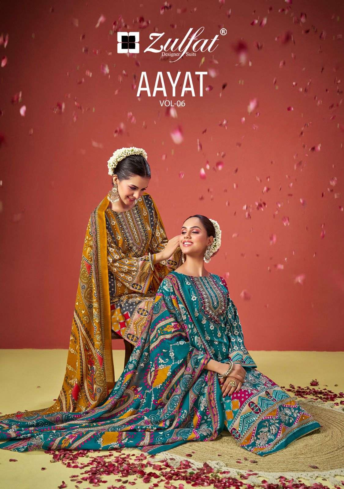 ZULFAT DESIGNER SUITS AAYAT VOL 6 