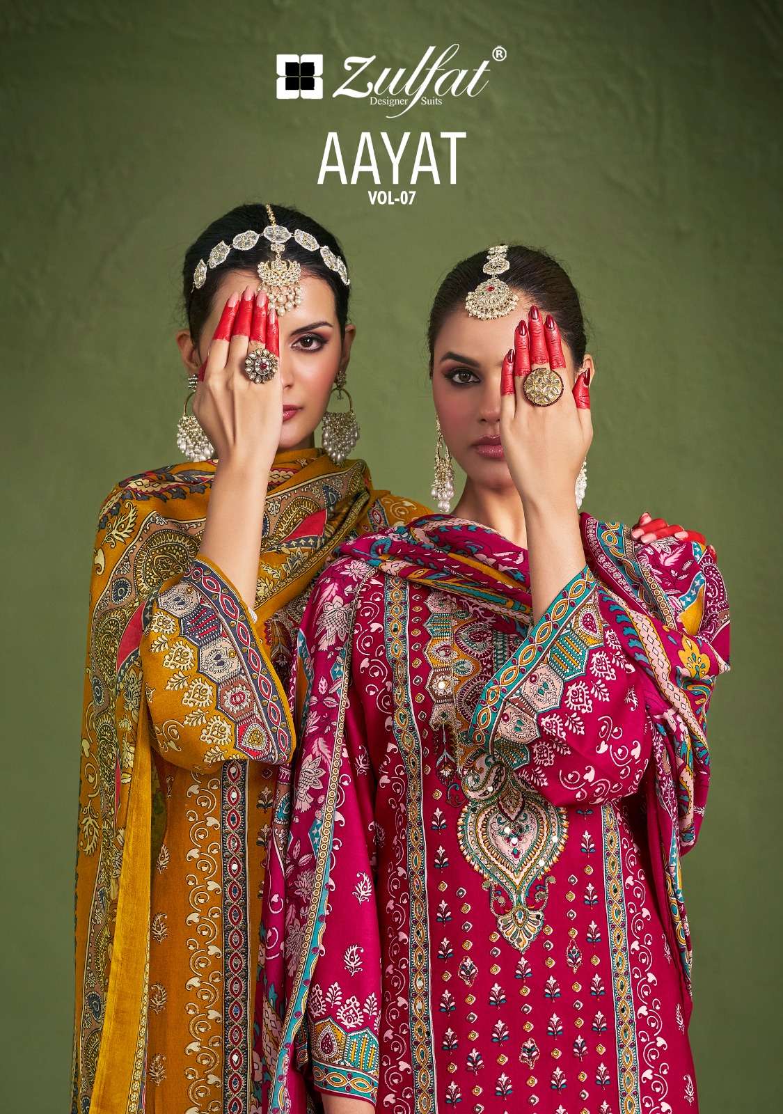 ZULFAT DESIGNER SUITS AAYAT VOL 7 