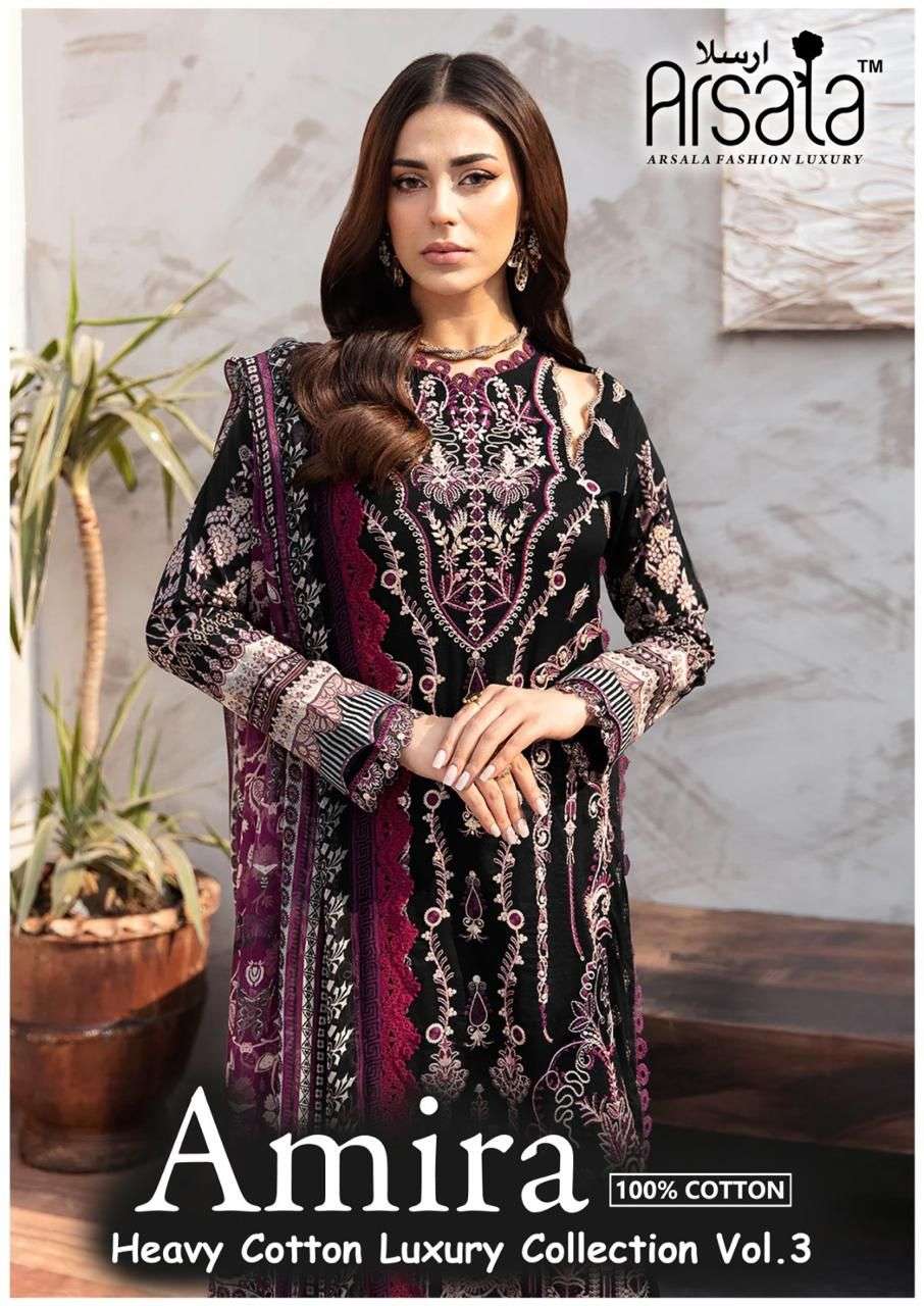 ARSALA FASHION AMIRA HEAVY COTTON LUXURY COLLECTION VOL 3 