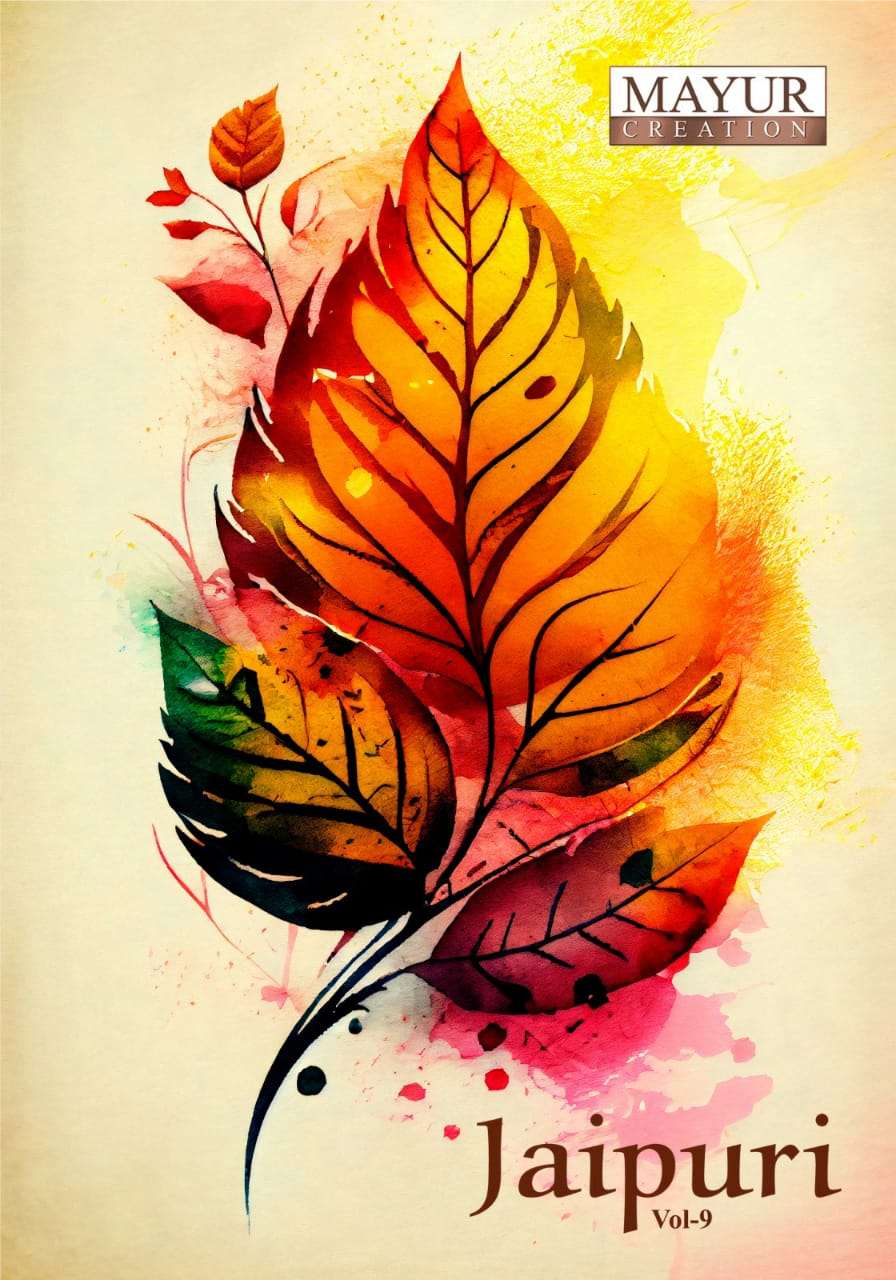 MAYUR CREATION JAIPURI VOL 9 STITCH COLLECTION