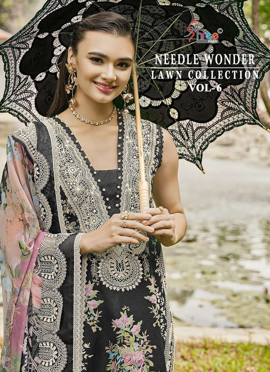 SHREE FABS NEEDLE WONDER LAWN COLLECTION VOL 6 