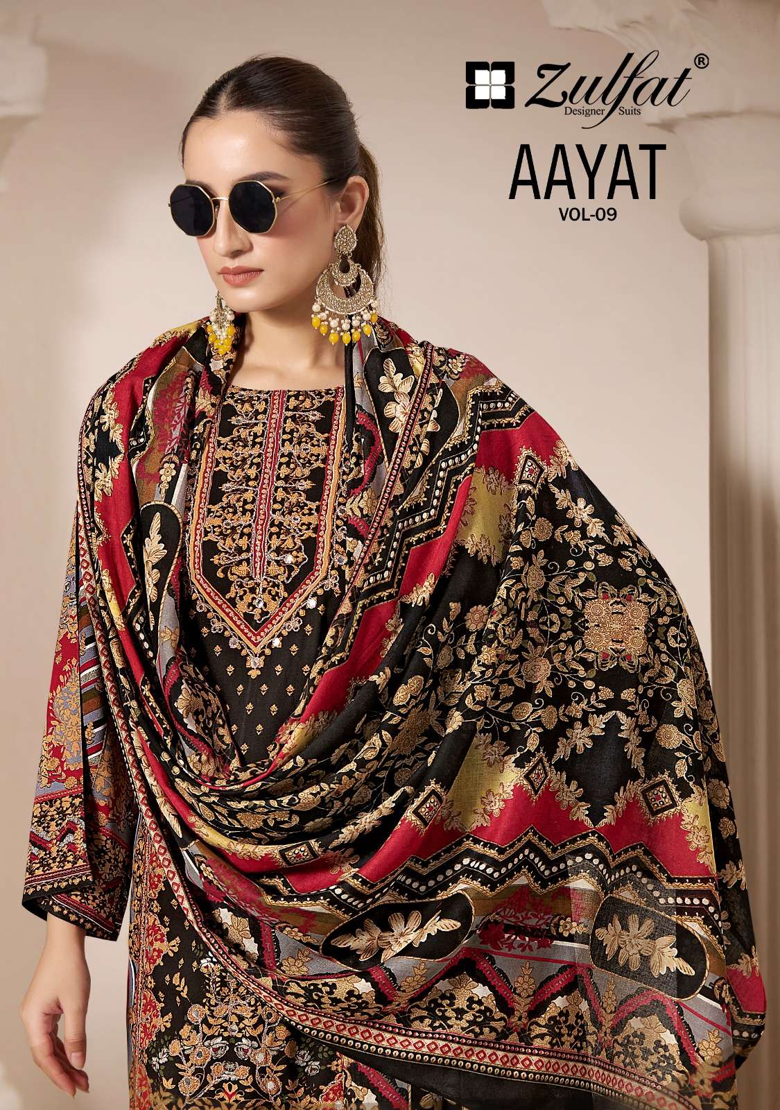 ZULFAT DESIGNER SUITS AAYAT VOL 9