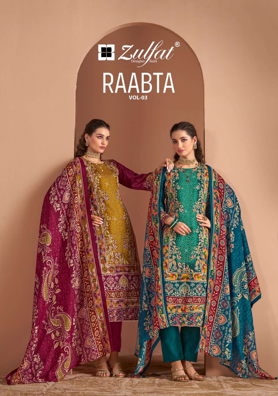 ZULFAT DESIGNER SUITS RAABTA VOL 3 