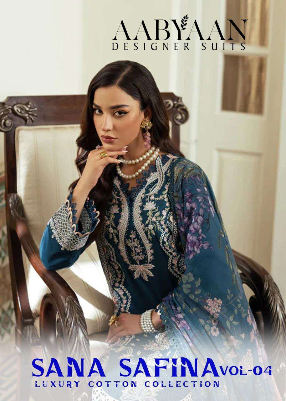AABYAAN DESIGNER SUIT SANA SAFINA VOL 4 