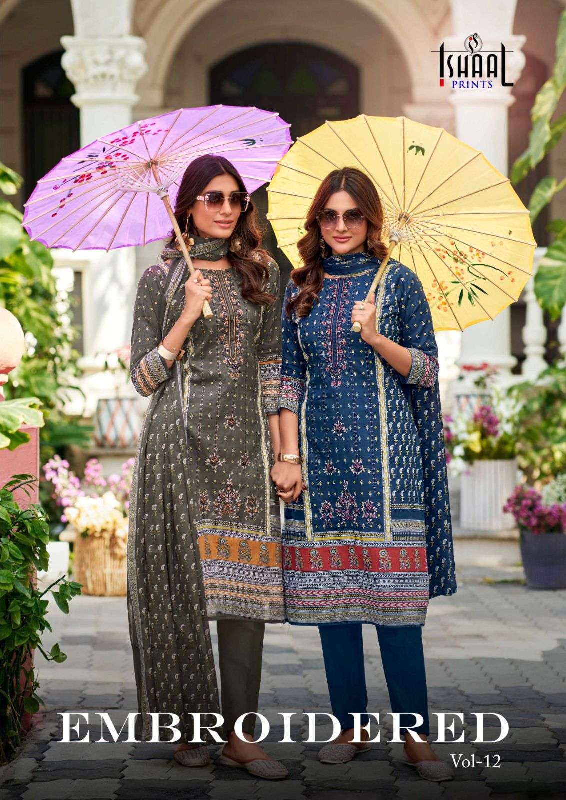 ISHAAL PRINTS EMBROIDERED VOL 12