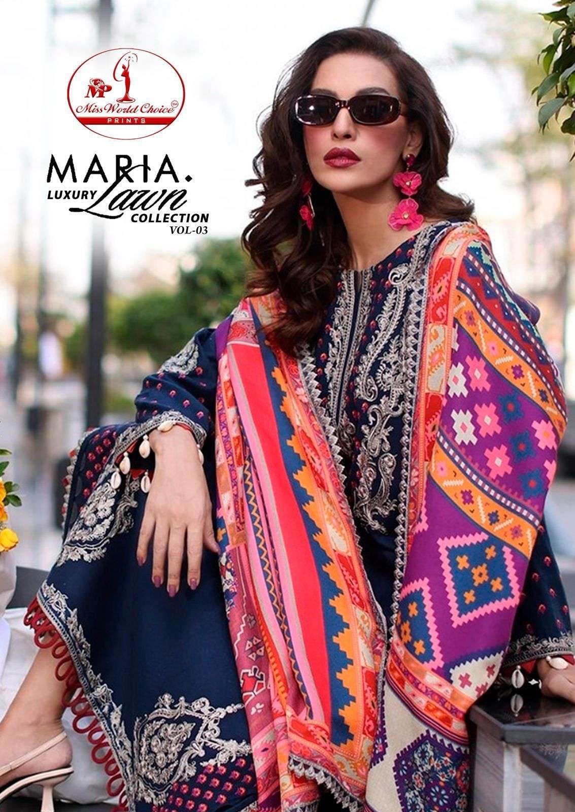 MISSWORLD CHOICE MARIA LUXURY LAWN COLLECTION VOL 3 