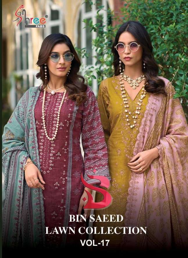 SHREE FABS BIN SAEED LAWN COLLECTION VOL 17