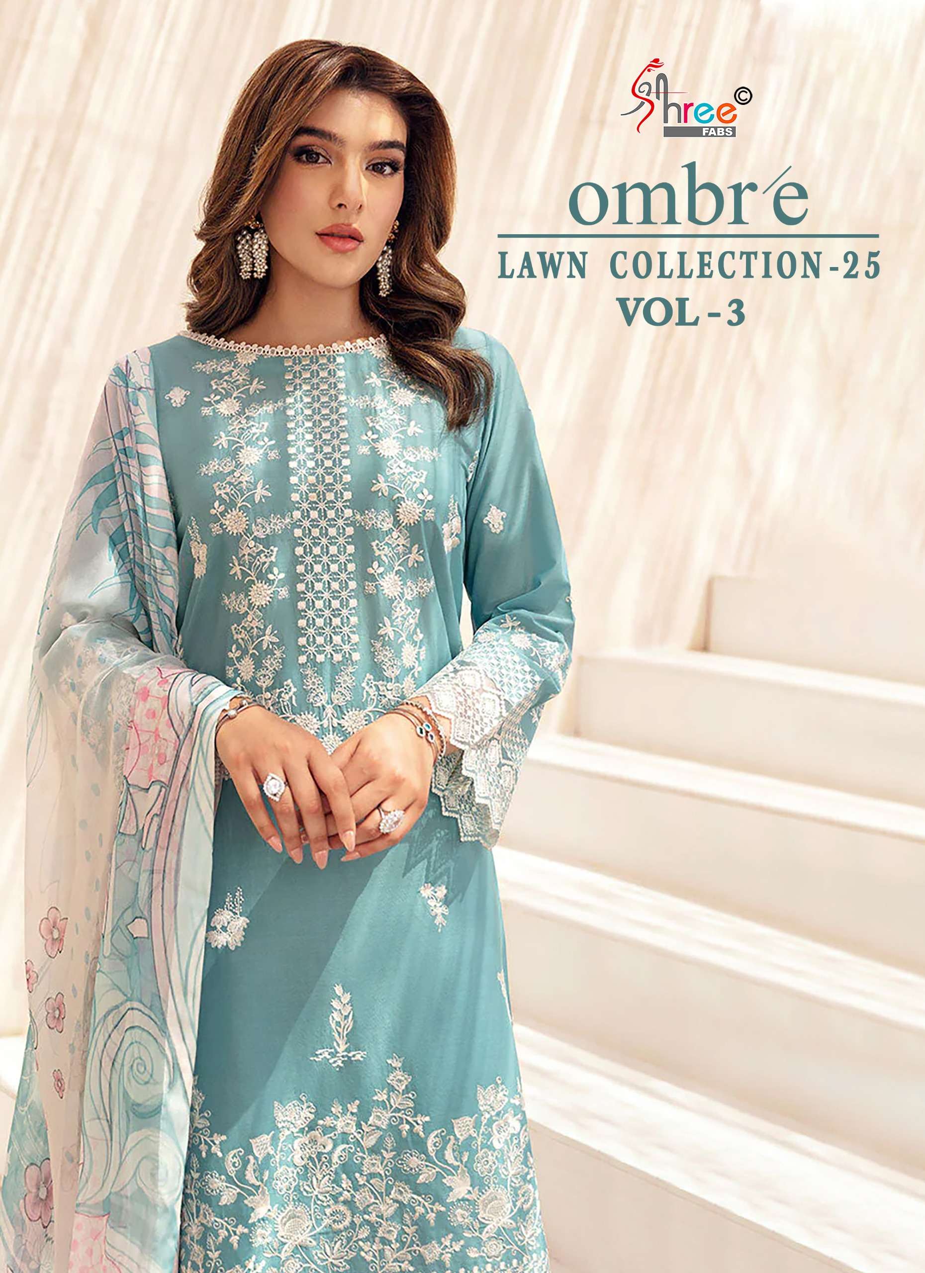 SHREE FABS OMBRE LAWN COLLECTION 25 VOL 3 