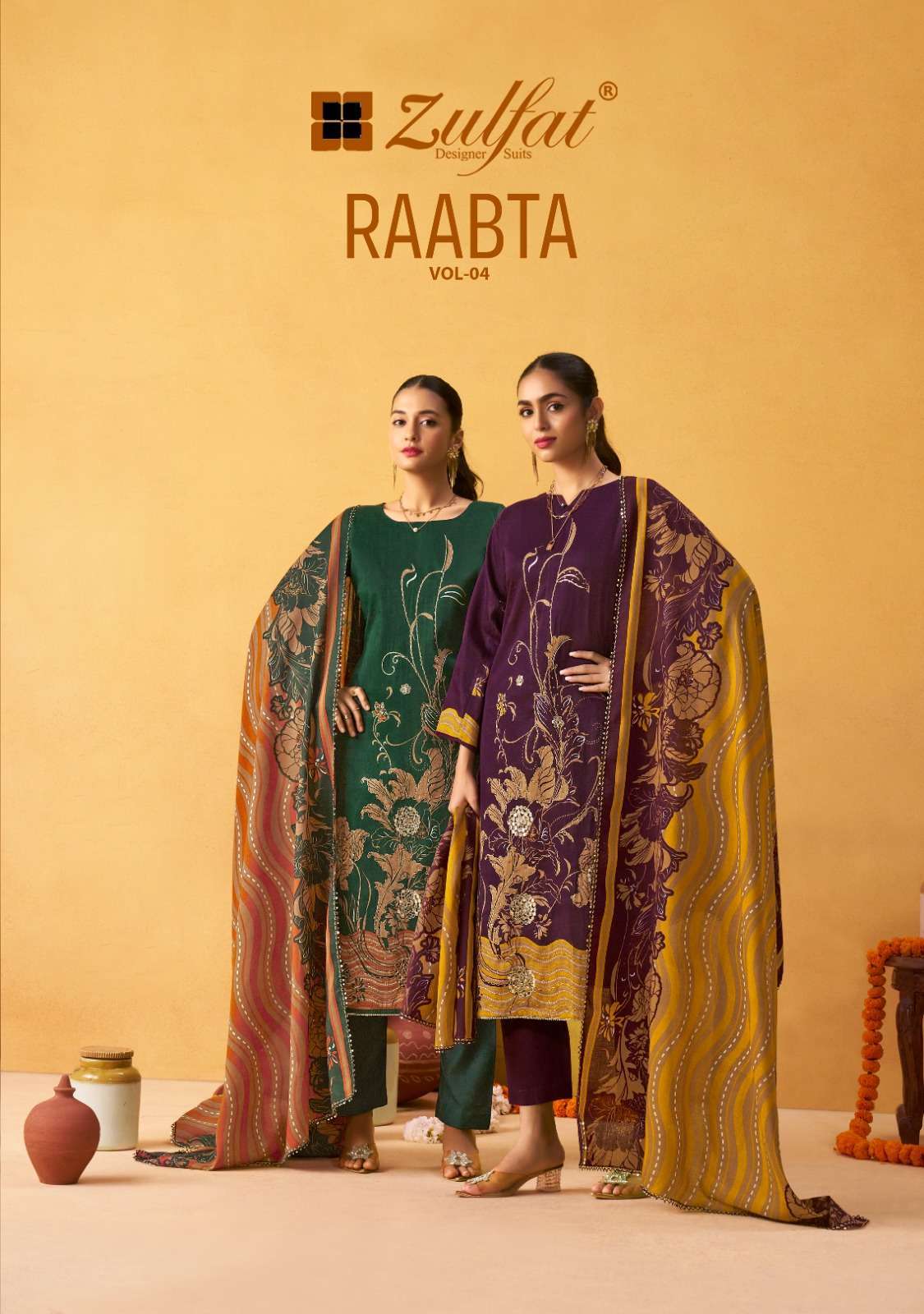 ZULFAT DESIGNER SUITS RAABTA VOL 4