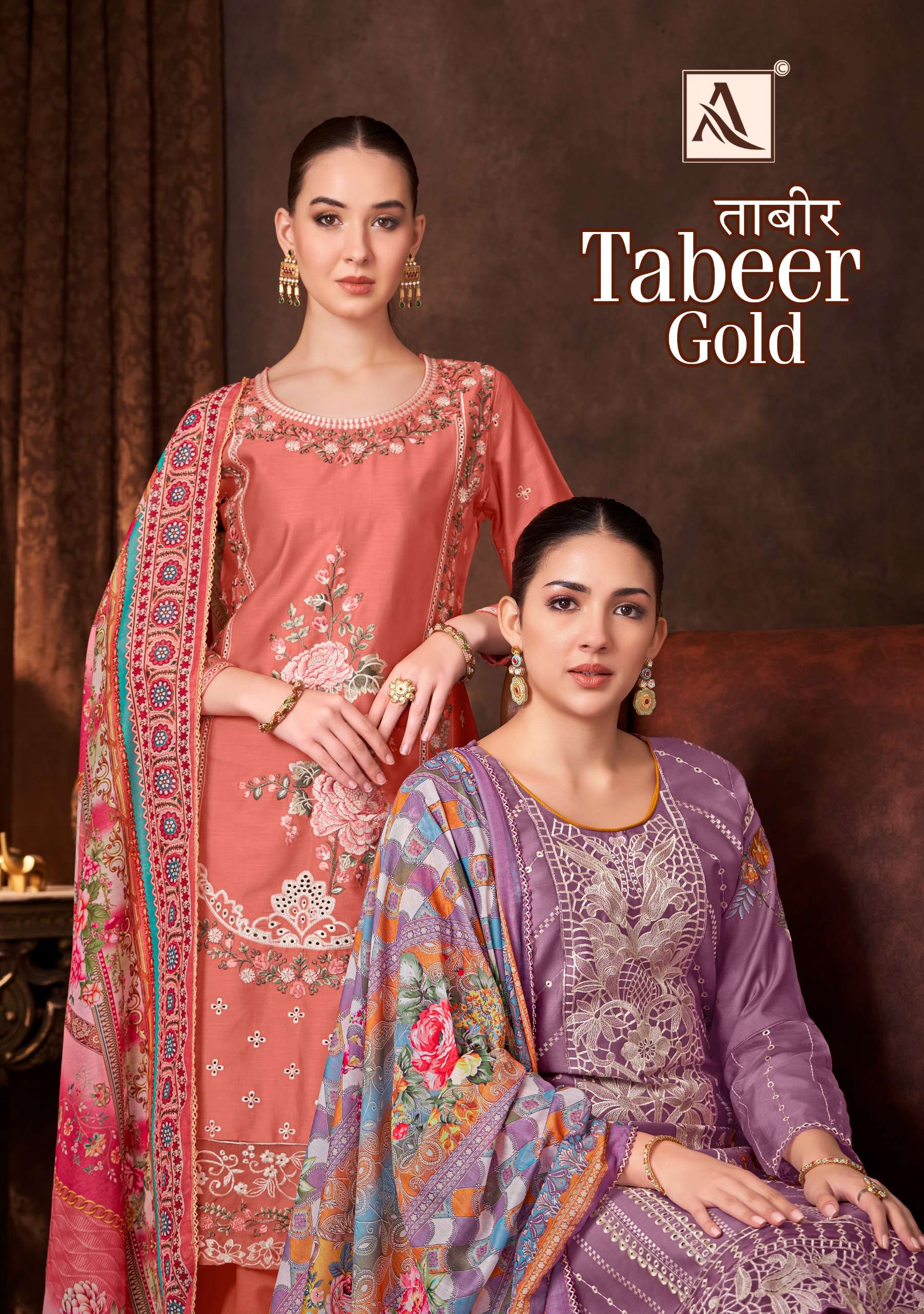ALOK SUITS TABEER GOLD