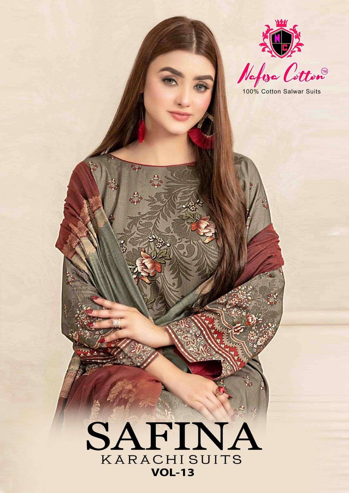NAFISA COTTON SAFINA KARACHI SUITS VOL 13