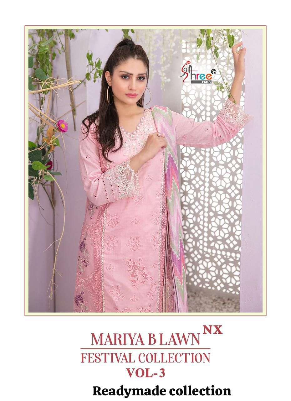 SHREE FABS MARIYA B LAWN FESTIVAL COLLECTION VOL 3 READY MADE COLLECTION