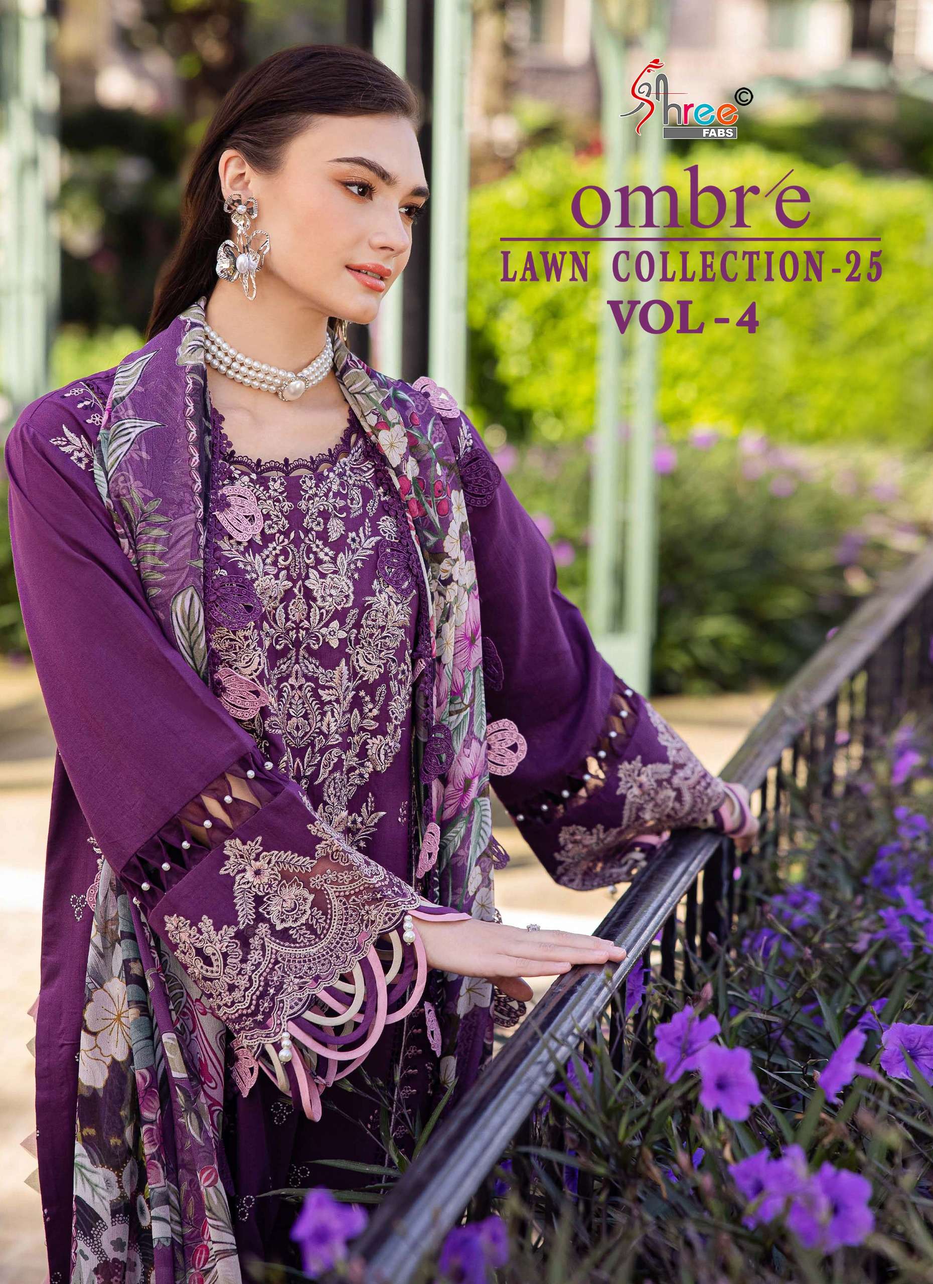 SHREE FABS OMBRE LAWN COLLECTION 25 VOL 4