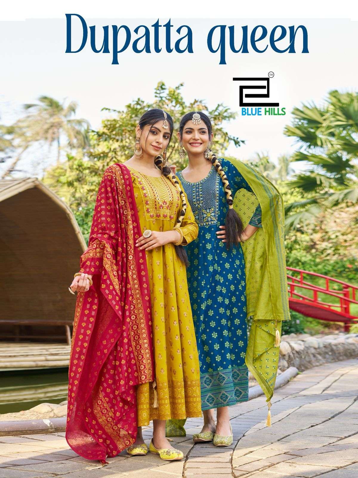 BLUE HILLS DUPATTA QUEEN 