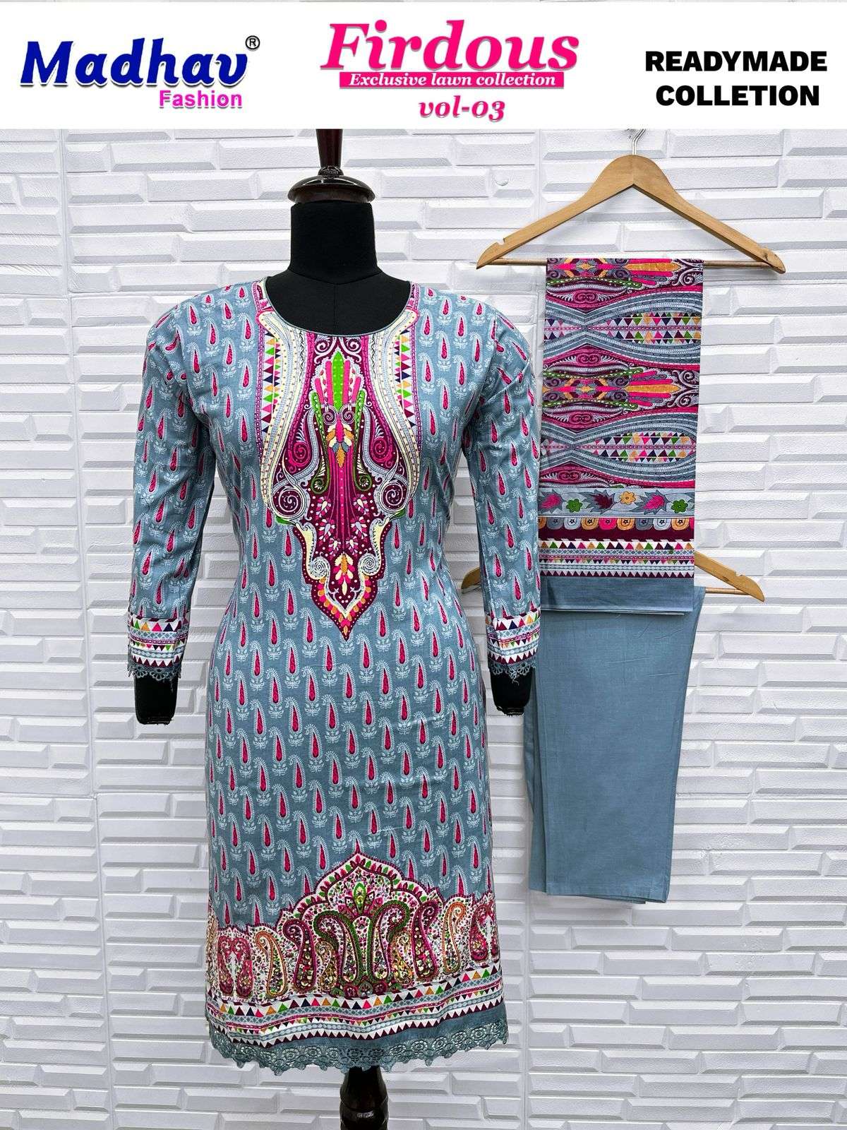 MADHAV FASHION FIRDOUS VOL 3 READY MADE COLLECTION 