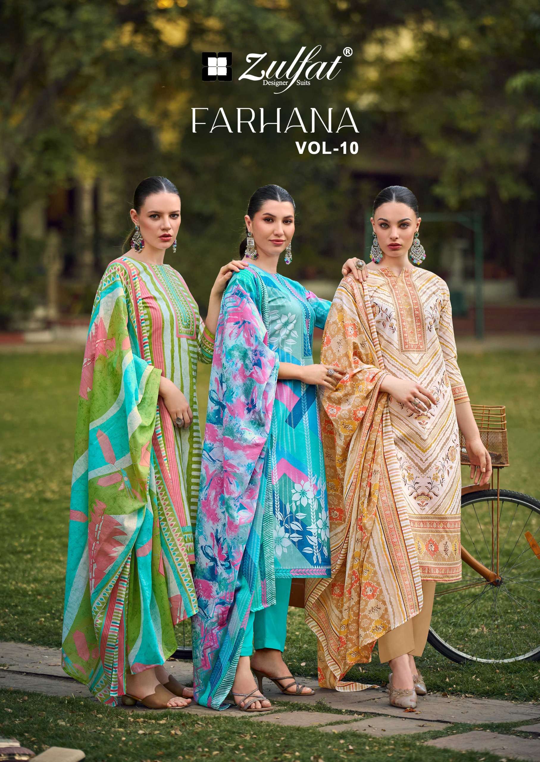 ZULFAT DESIGNER SUITS FARHANA VOL 10
