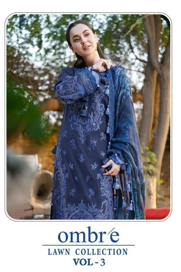 JIHAN FIRDOUS OMBRE LAWN COLLECTION VOL 3 