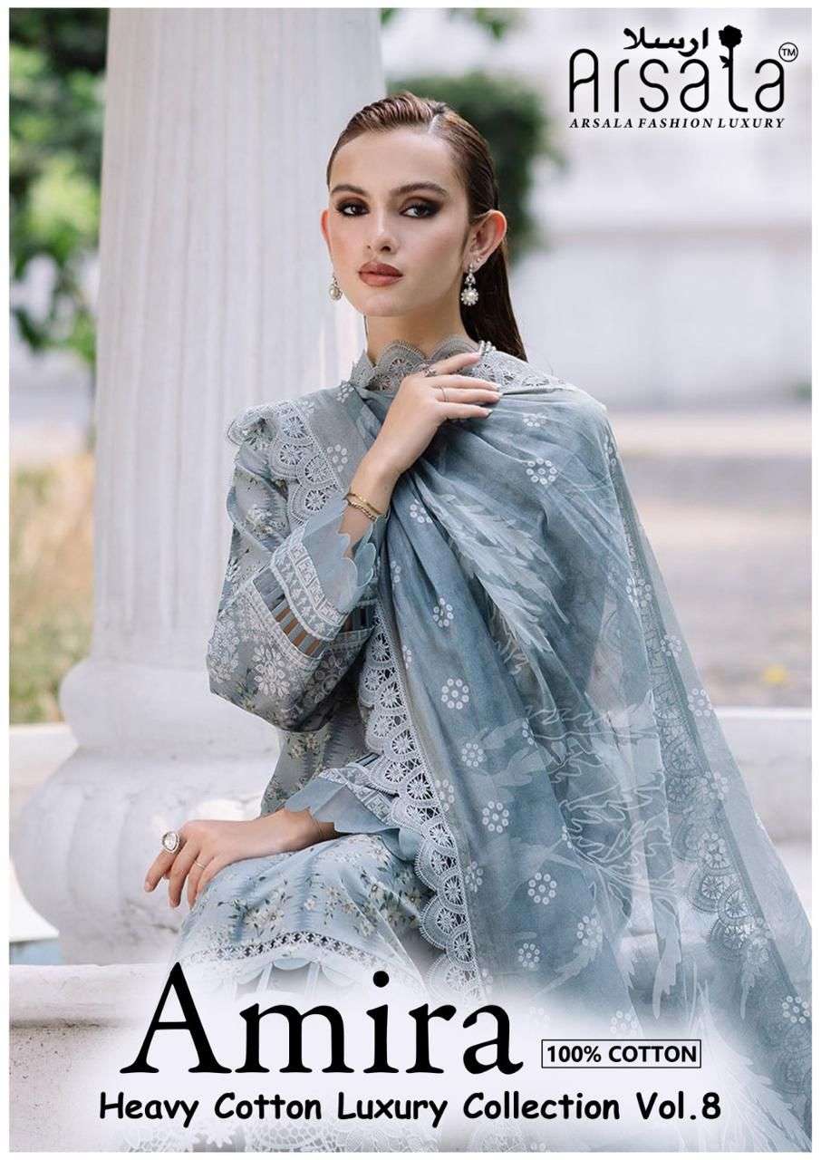 ARSALA FASHION AMIRA HEAVY COTTON LUXURY COLLECTION VOL 8 