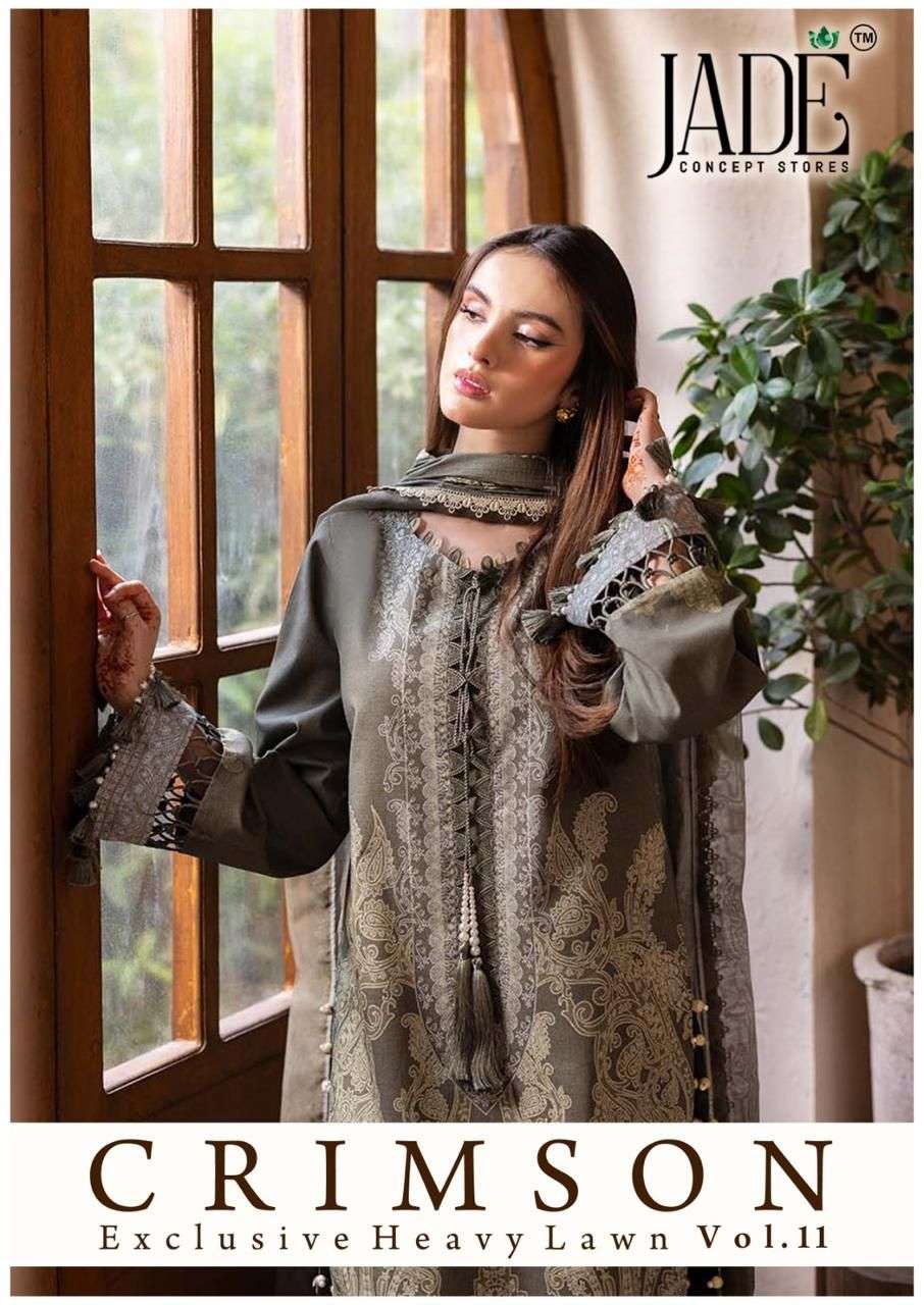 JADE CRIMSON EXCLUSIVE HEAVY LAWN COLLECTION VOL 11 NEW DESIGNS 
