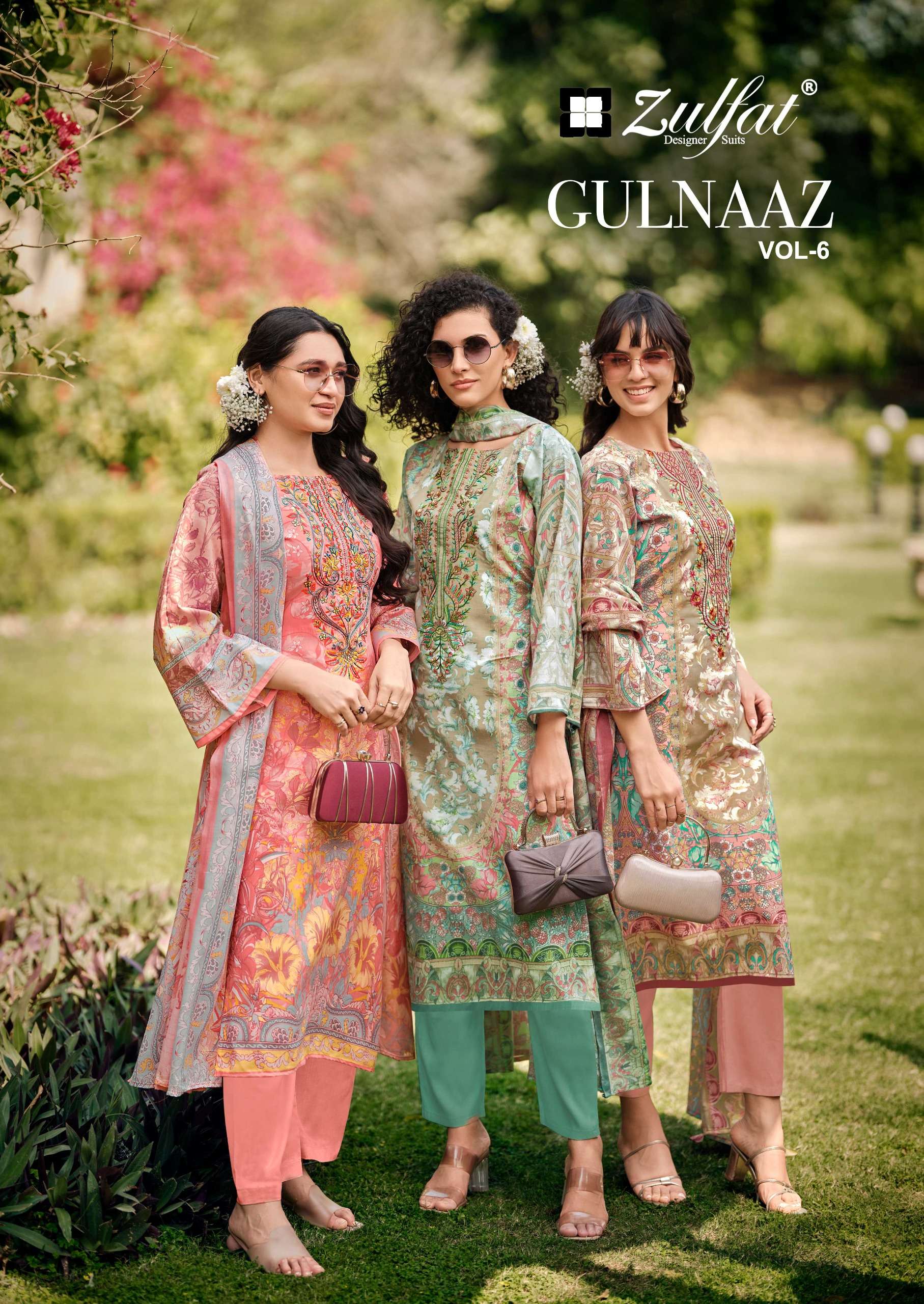 ZULFAT DESIGNER SUITS GULNAAZ VOL 6 