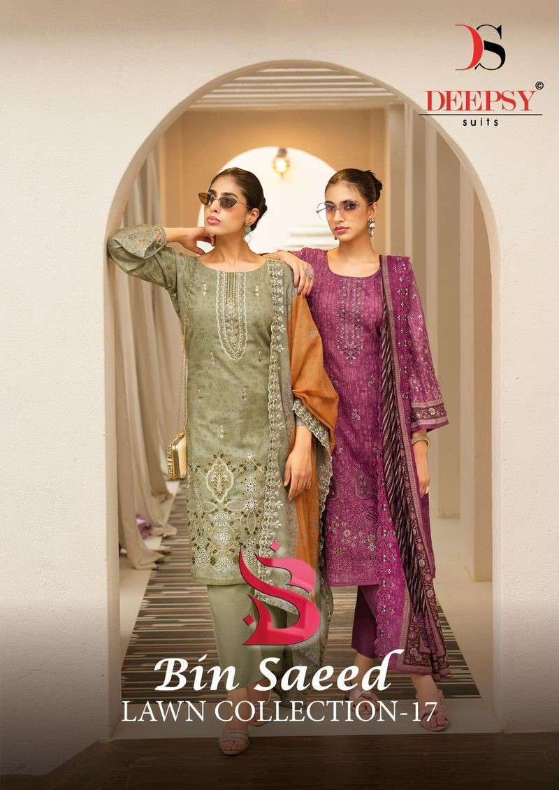 DEEPSY SUITS BIN SAEED LAWN COLLECTION VOL 17
