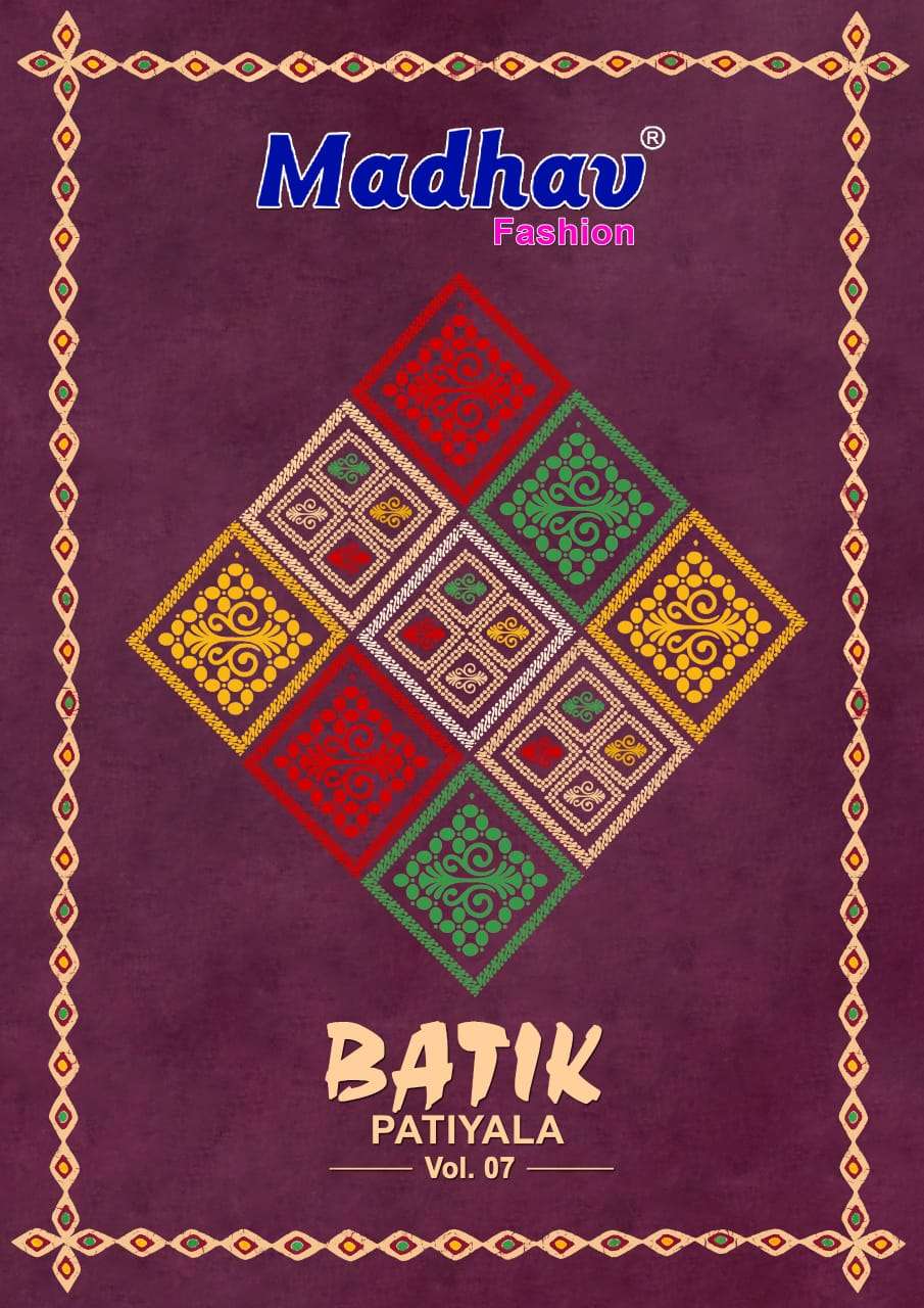 MADHAV FASHION BATIK PATIYALA VOL 7 