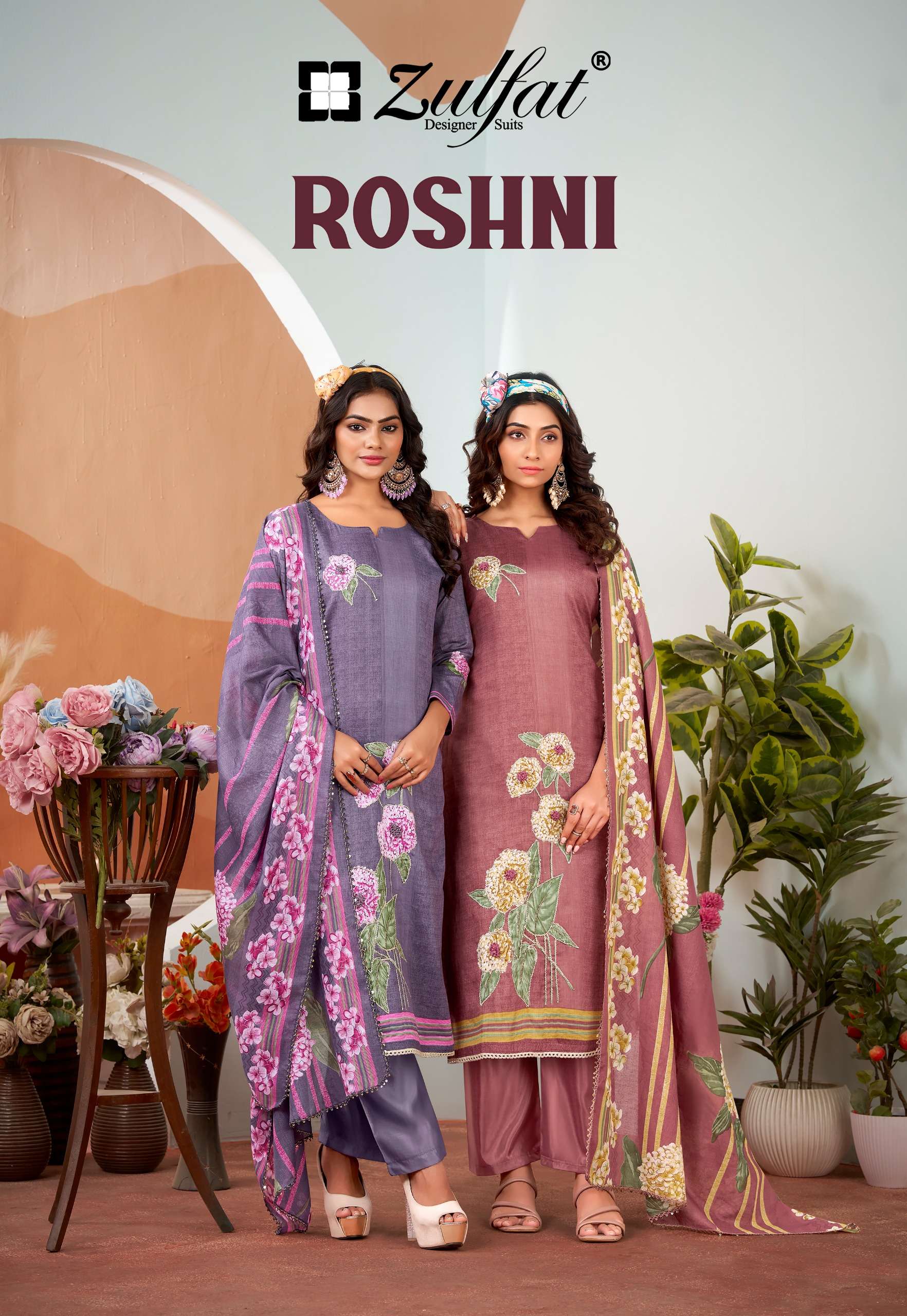 ZULFAT DESIGNER SUITS ROSHNI 