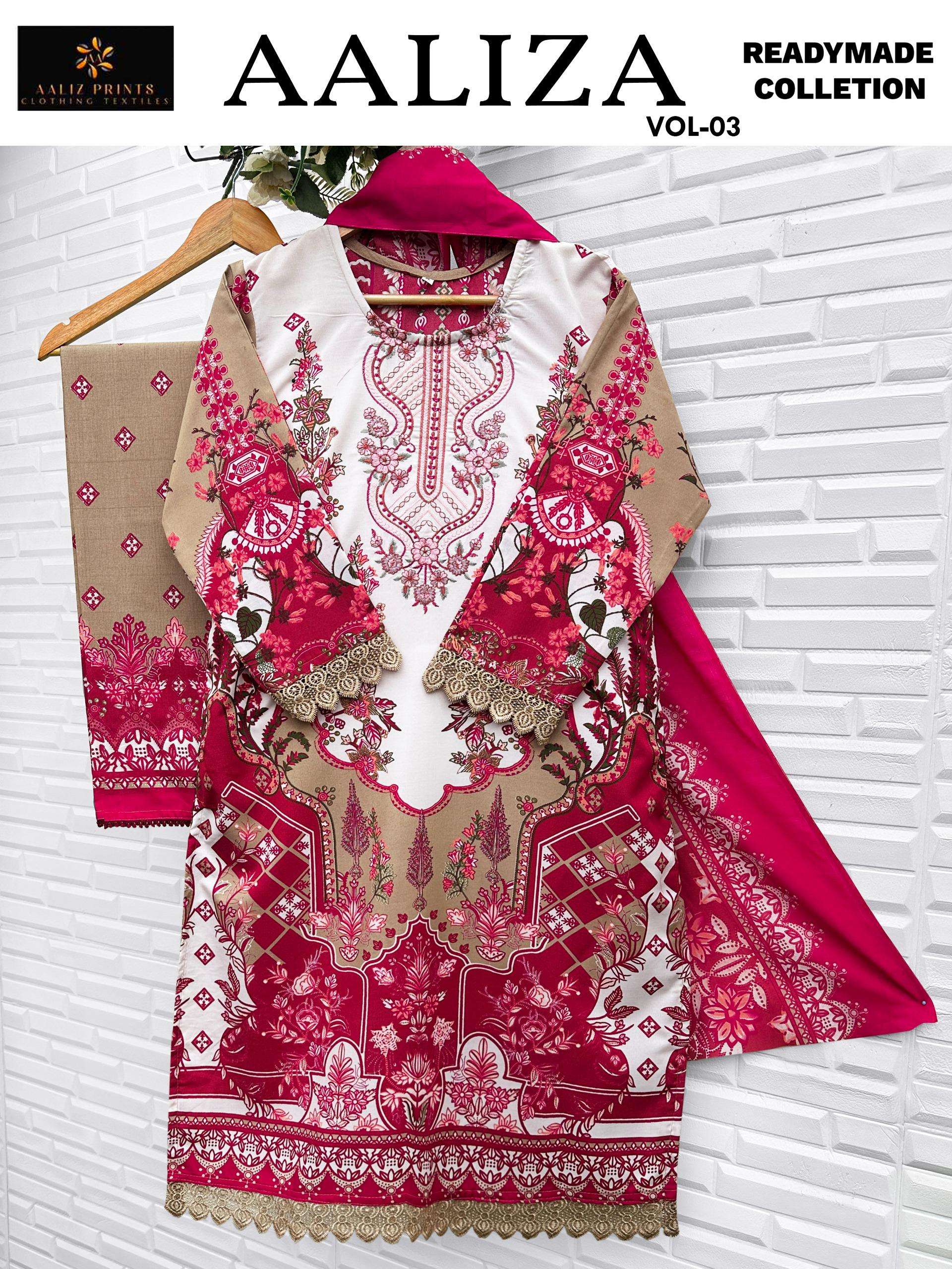 AALIZ PRINTS AALIZA VOL 3 READY MADE COLLECTION 