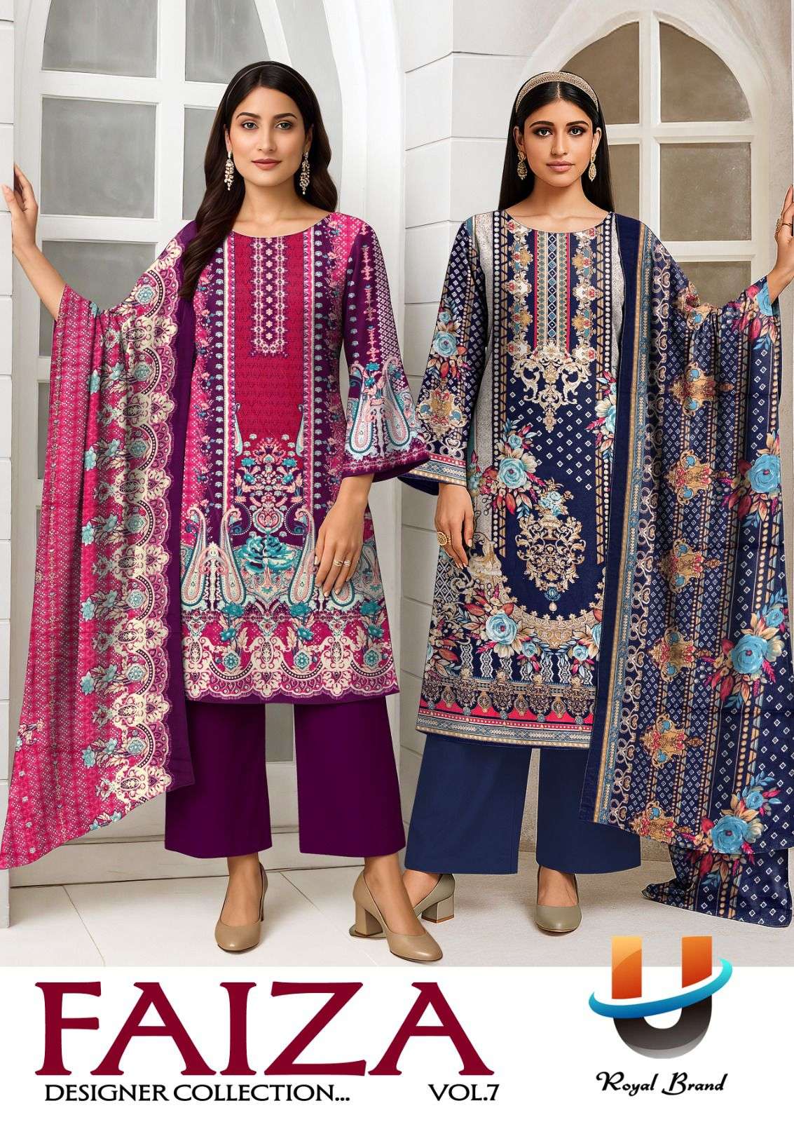 ROYAL BRAND FAIZA VOL 7 COTTON DIGITAL PRINT DRESS