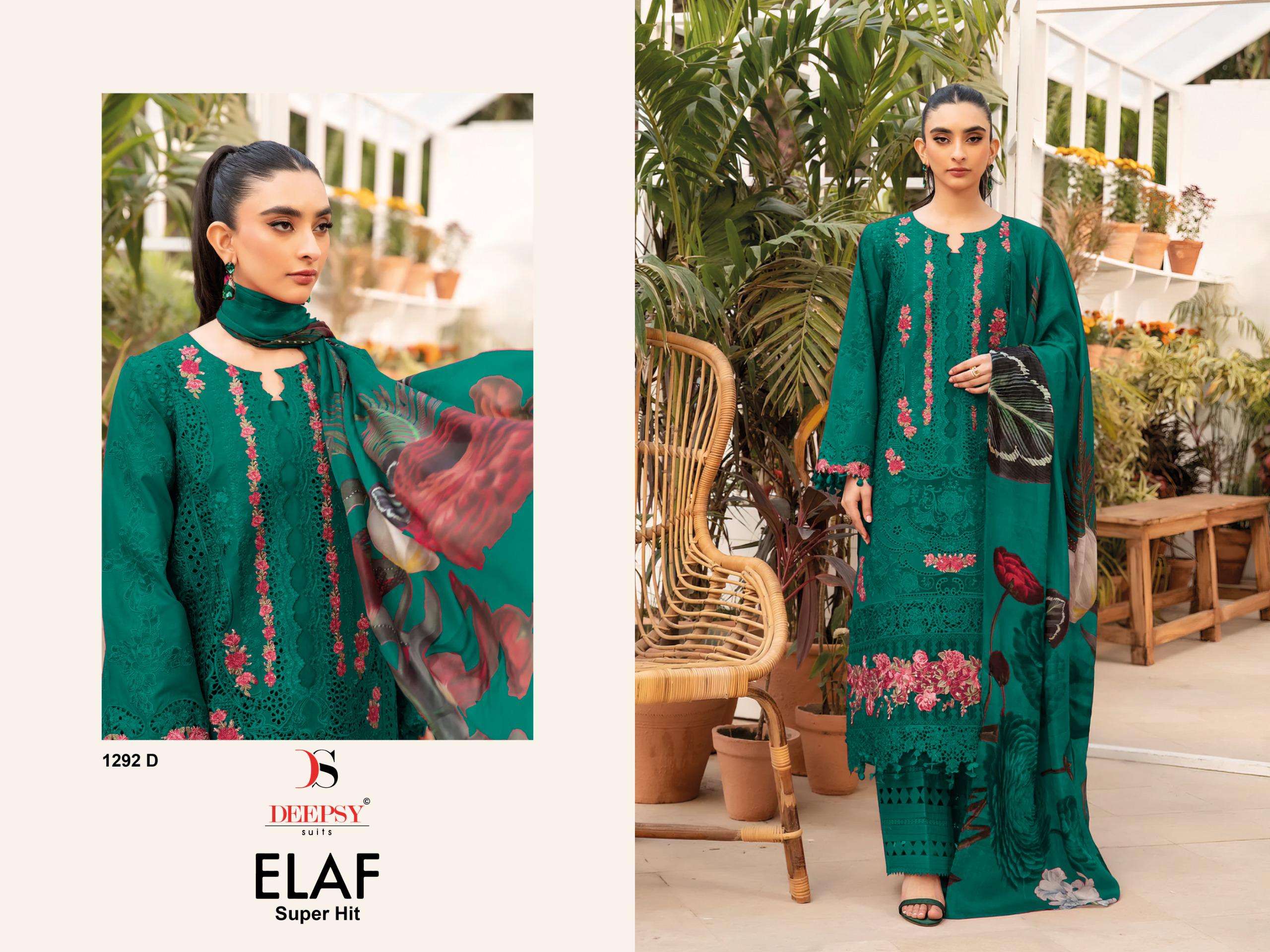 DEEPSY SUITS ELAF SUPER HIT COLLECTION D NO 1292