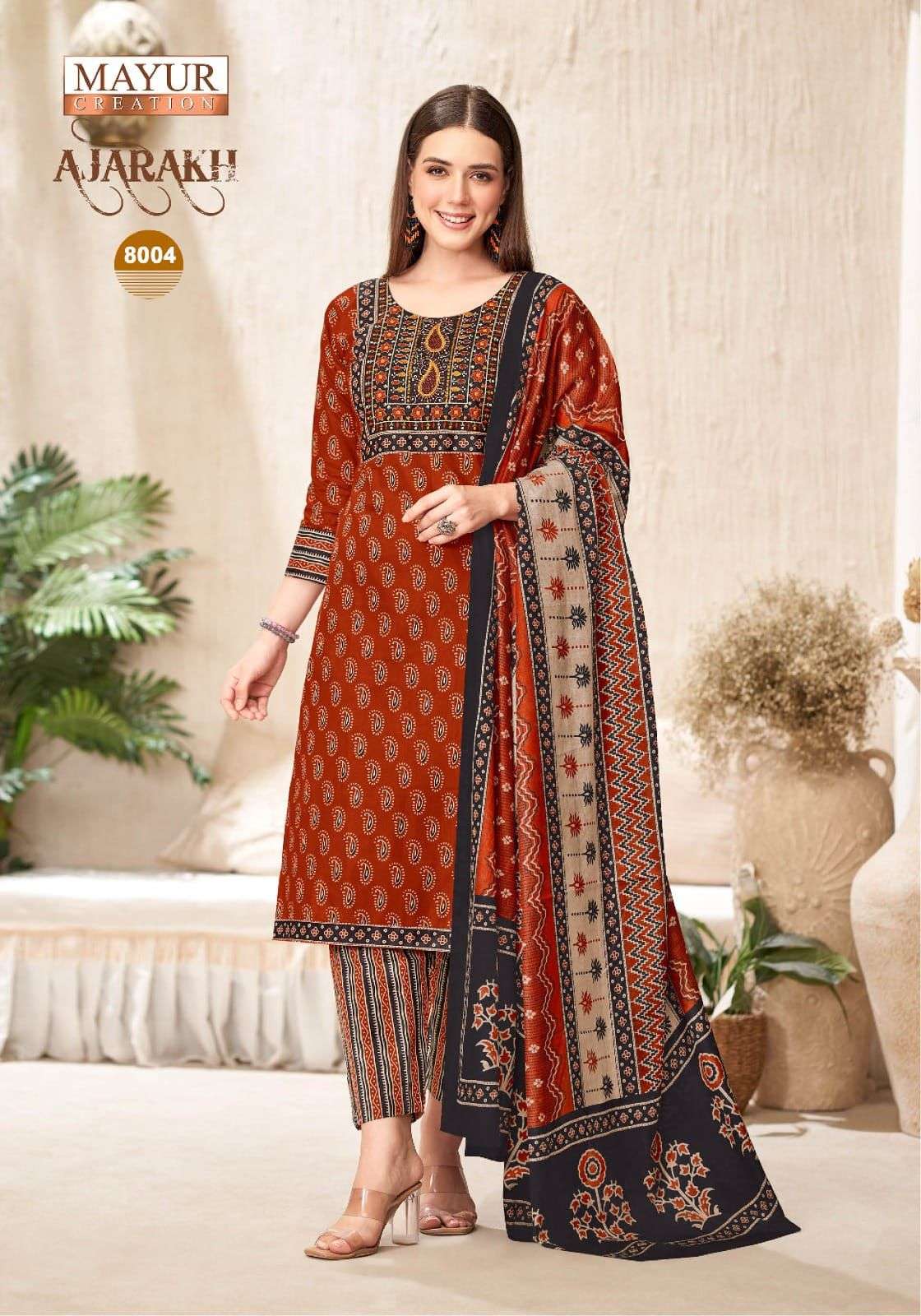 MAYUR CREATION AJARAKH VOL 8 READY MADE COLLECTION