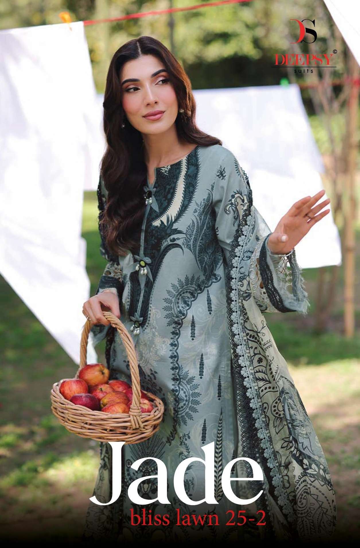 DEEPSY SUITS JADE BLISS LAWN 25 VOL 2 