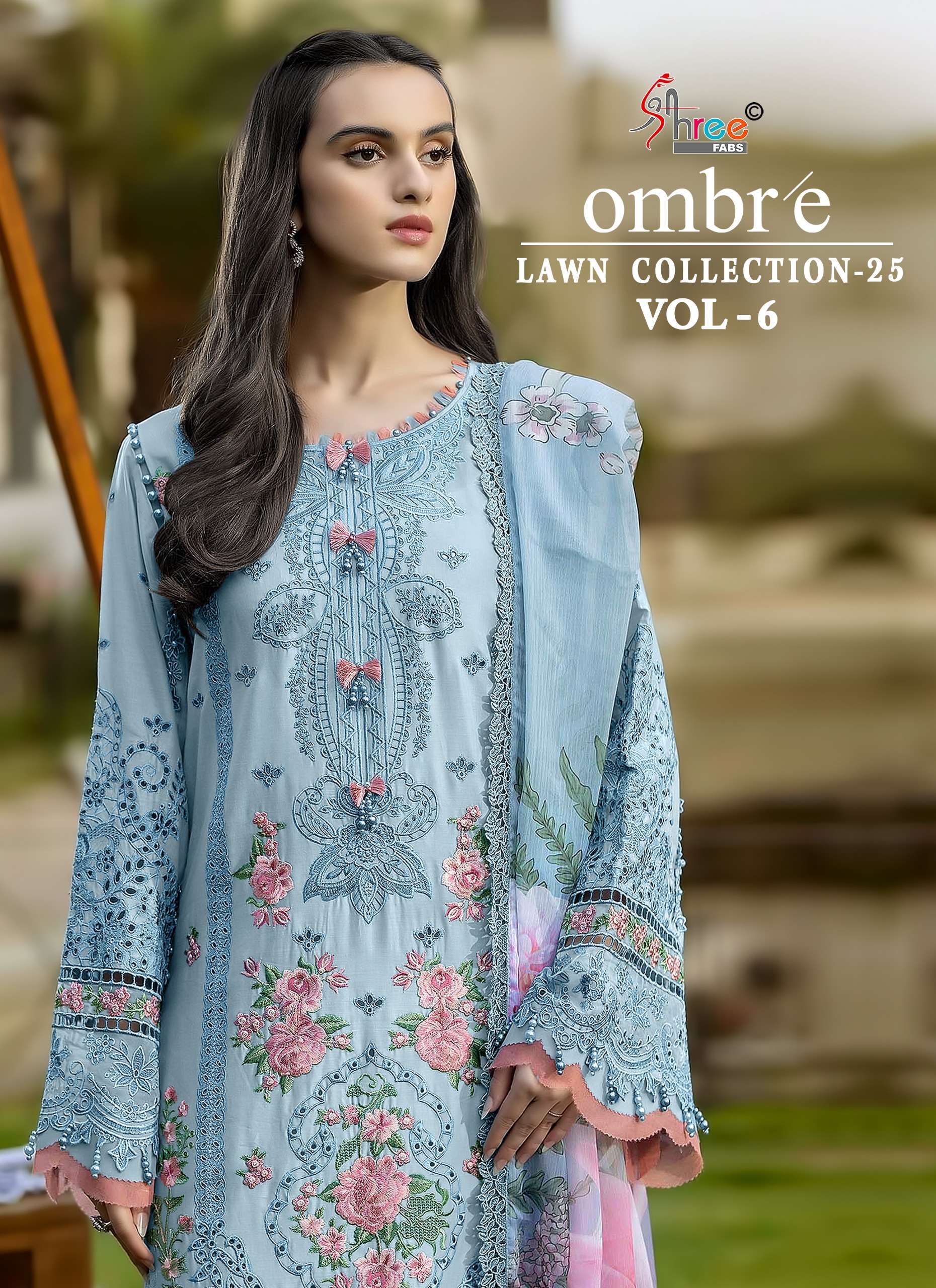 SHREE FABS OMBRE LAWN COLLECTION 25 VOL 6