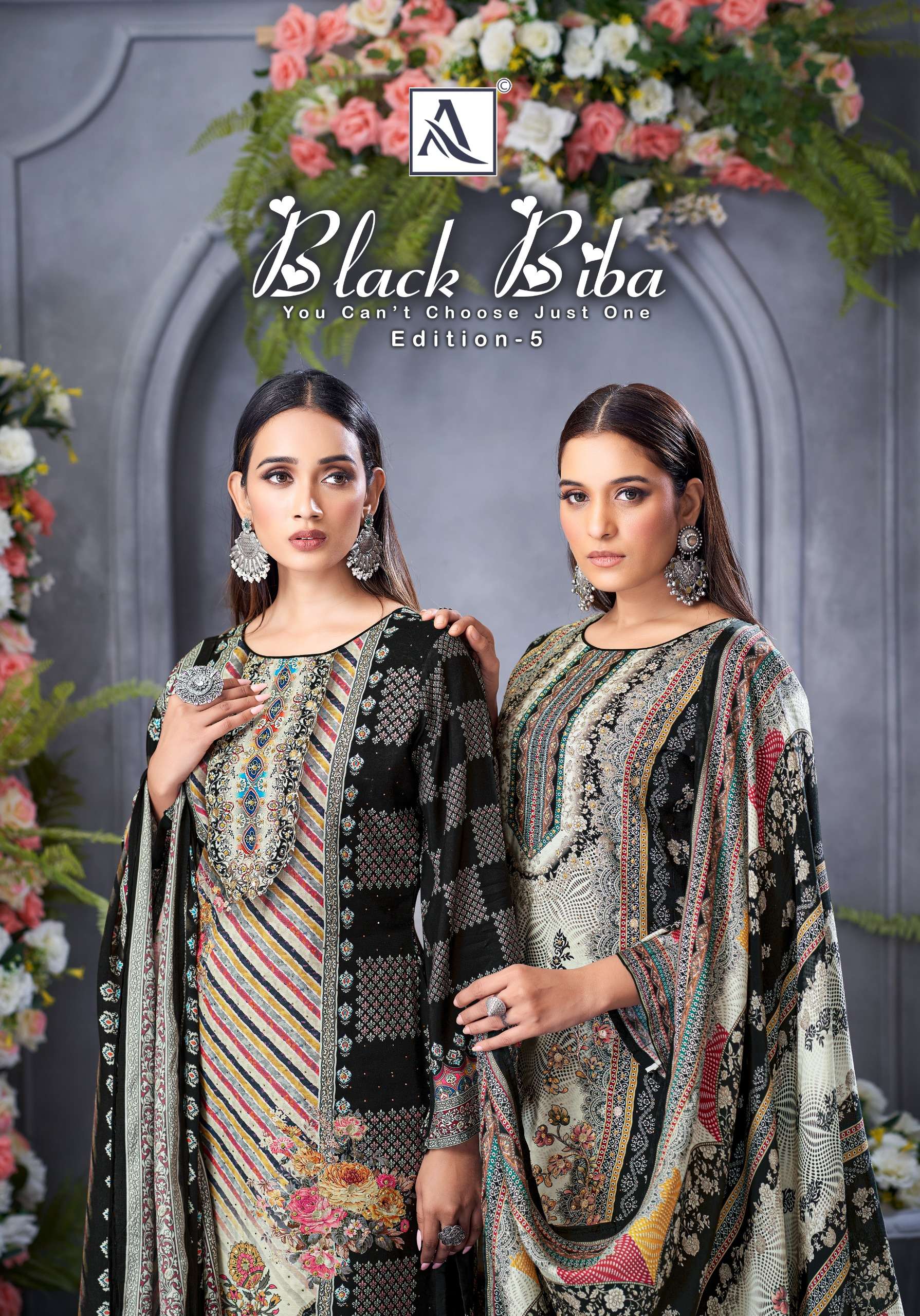 ALOK SUITS BLACK BIBA EDITION 5 