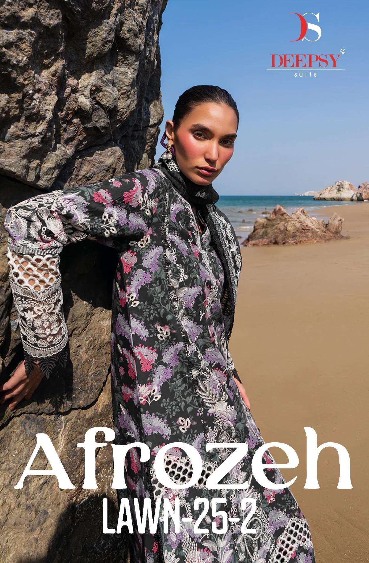 DEEPSY SUITS AFROZEH LAWN 25 VOL 2