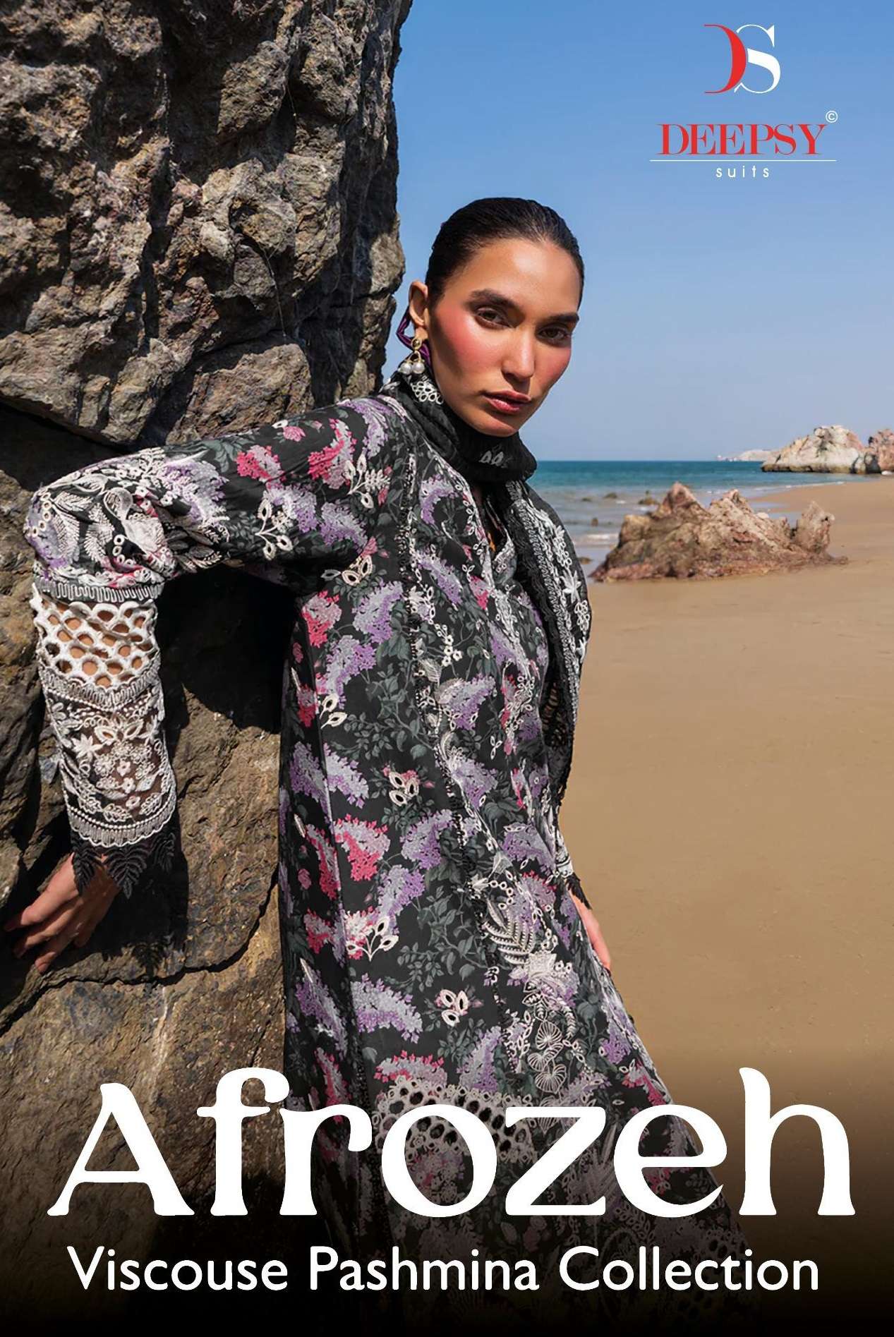 DEEPSY SUITS AFROZEH VISCOSE PASHMINA COLLECTION