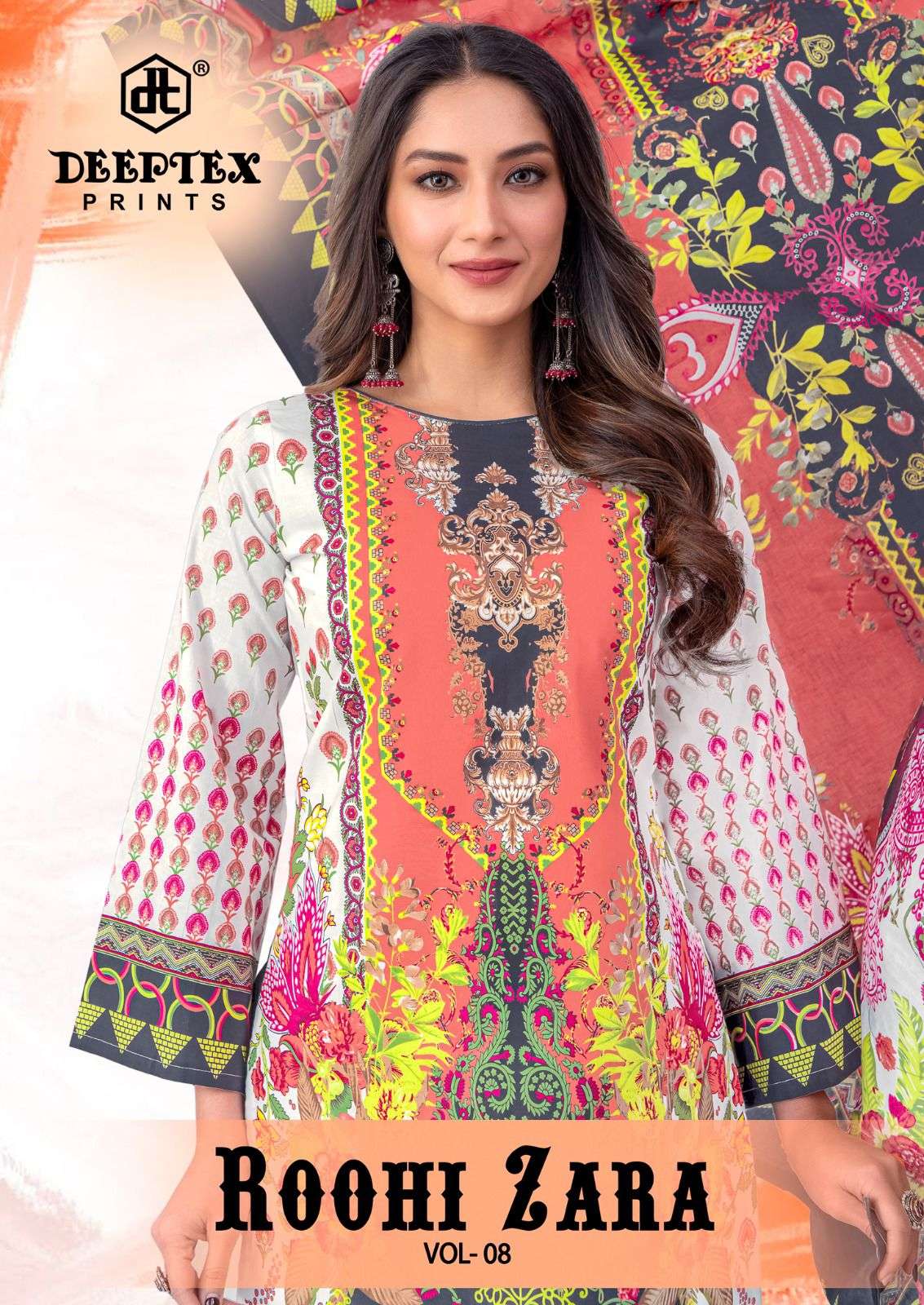 DEEPTEX PRINTS ROOHI ZARA VOL 8 LAWN COTTON DIGITAL PRINTS SALWAR SUIT