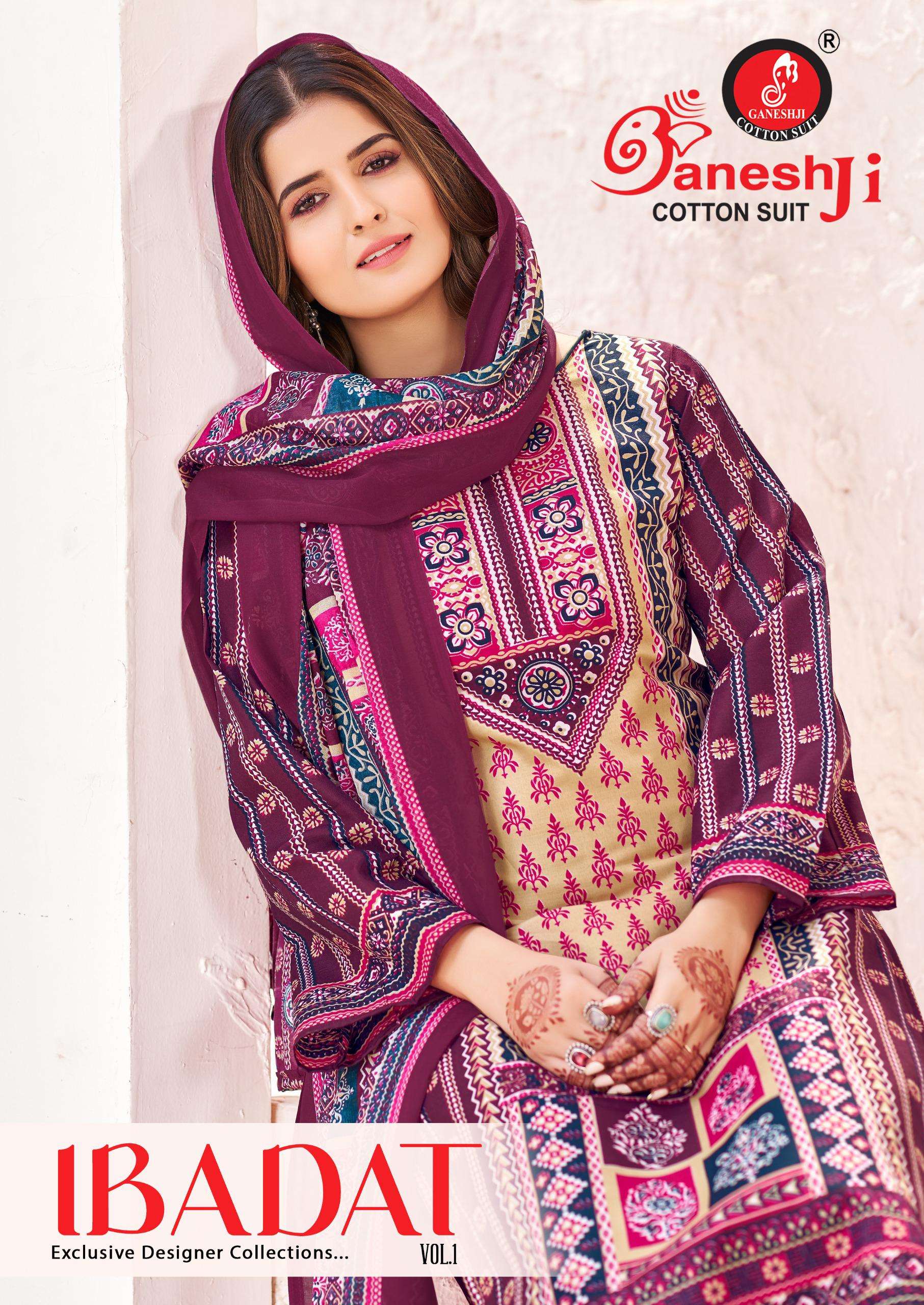 GANESHJI COTTON SUIT IBADAT VOL 1