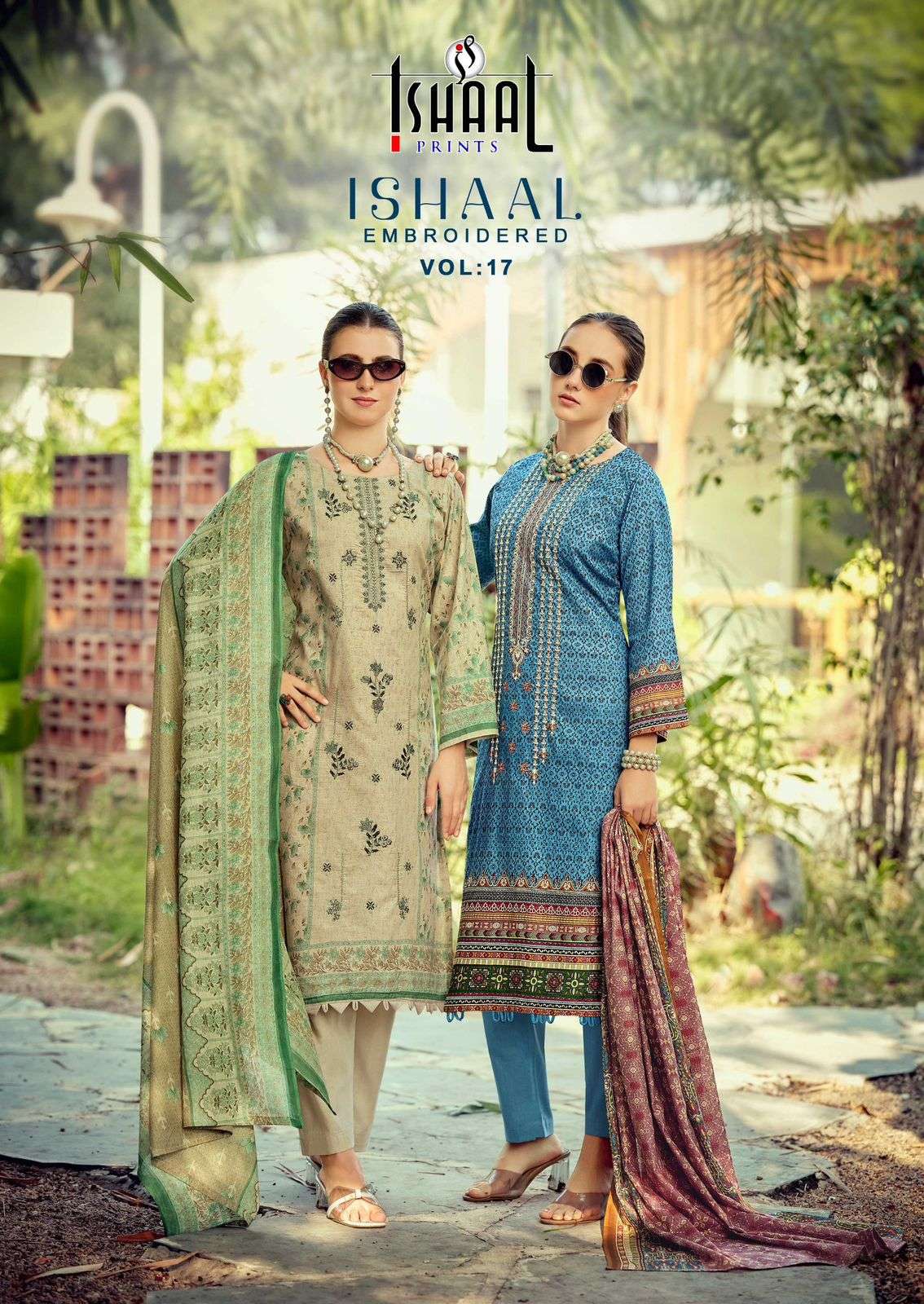 ISHAAL PRINTS EMBROIDERED VOL 17