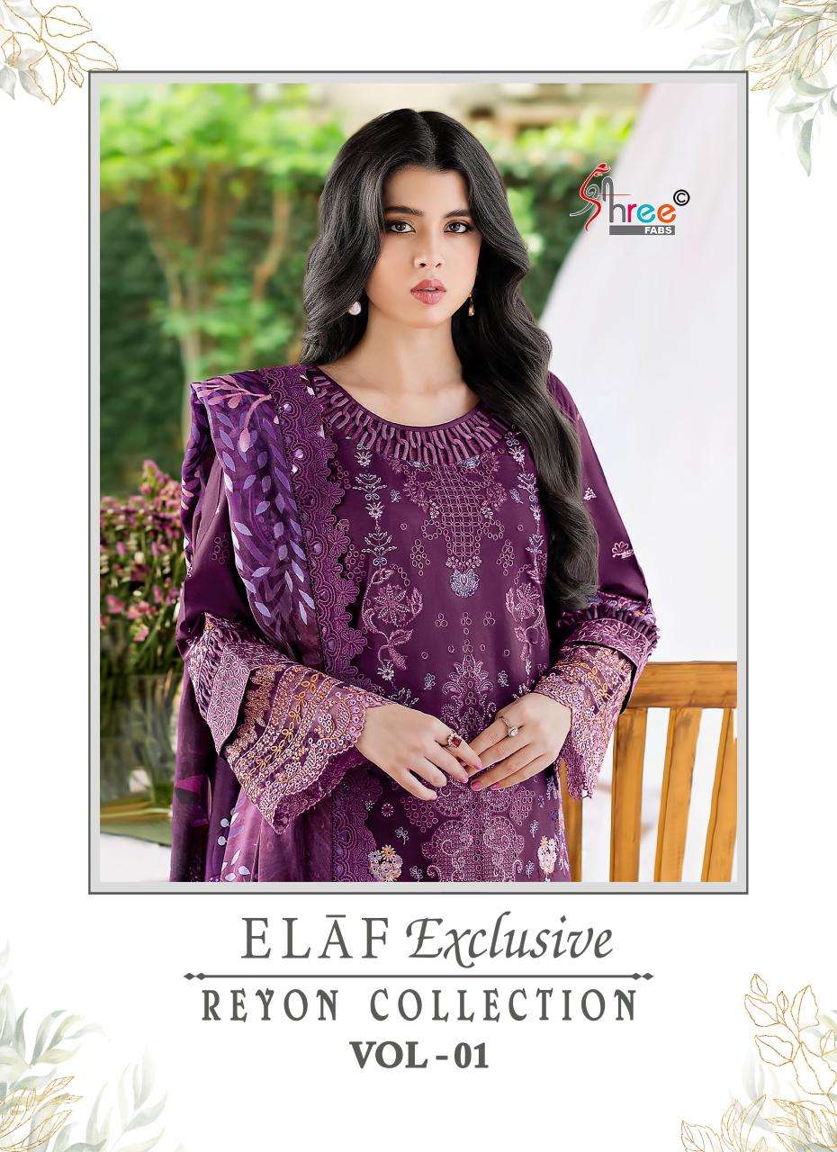 SHREE FABS ELAF EXCLUSIVE RAYON COLLECTION VOL 1 