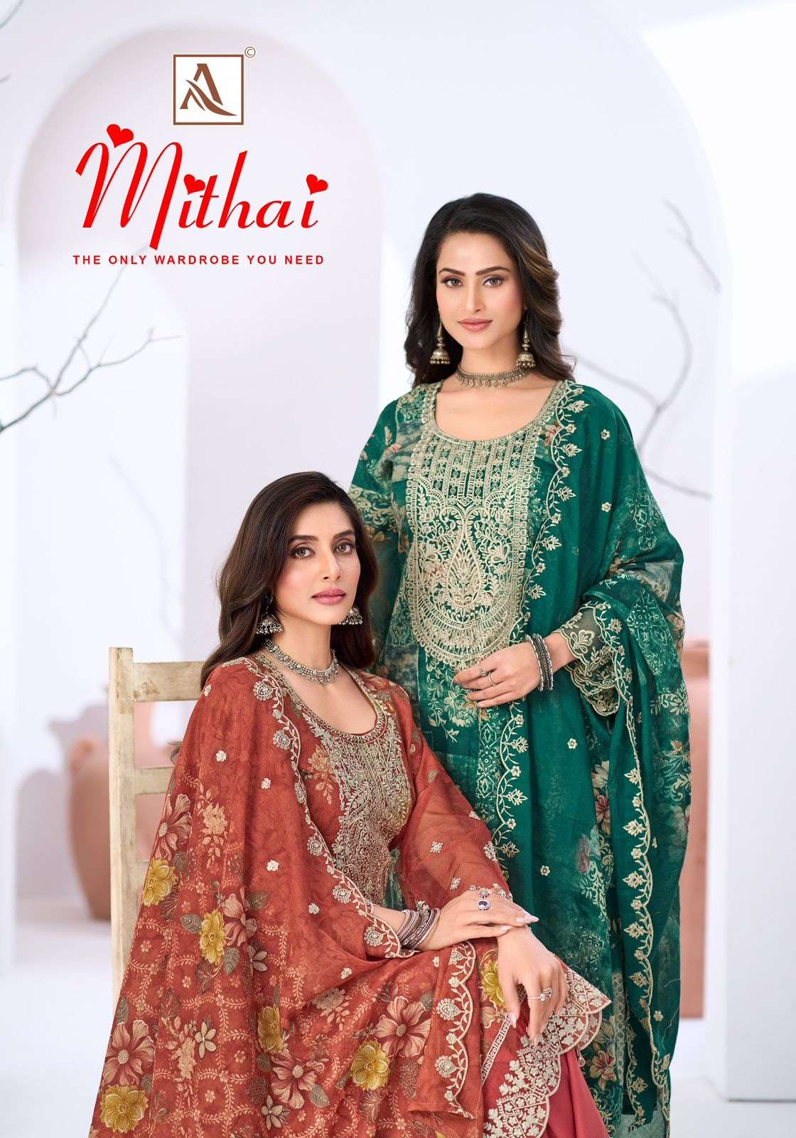ALOK SUITS MITHAI COTTON PRINT WITH FANCY EMBROIDERY WORK SUIT