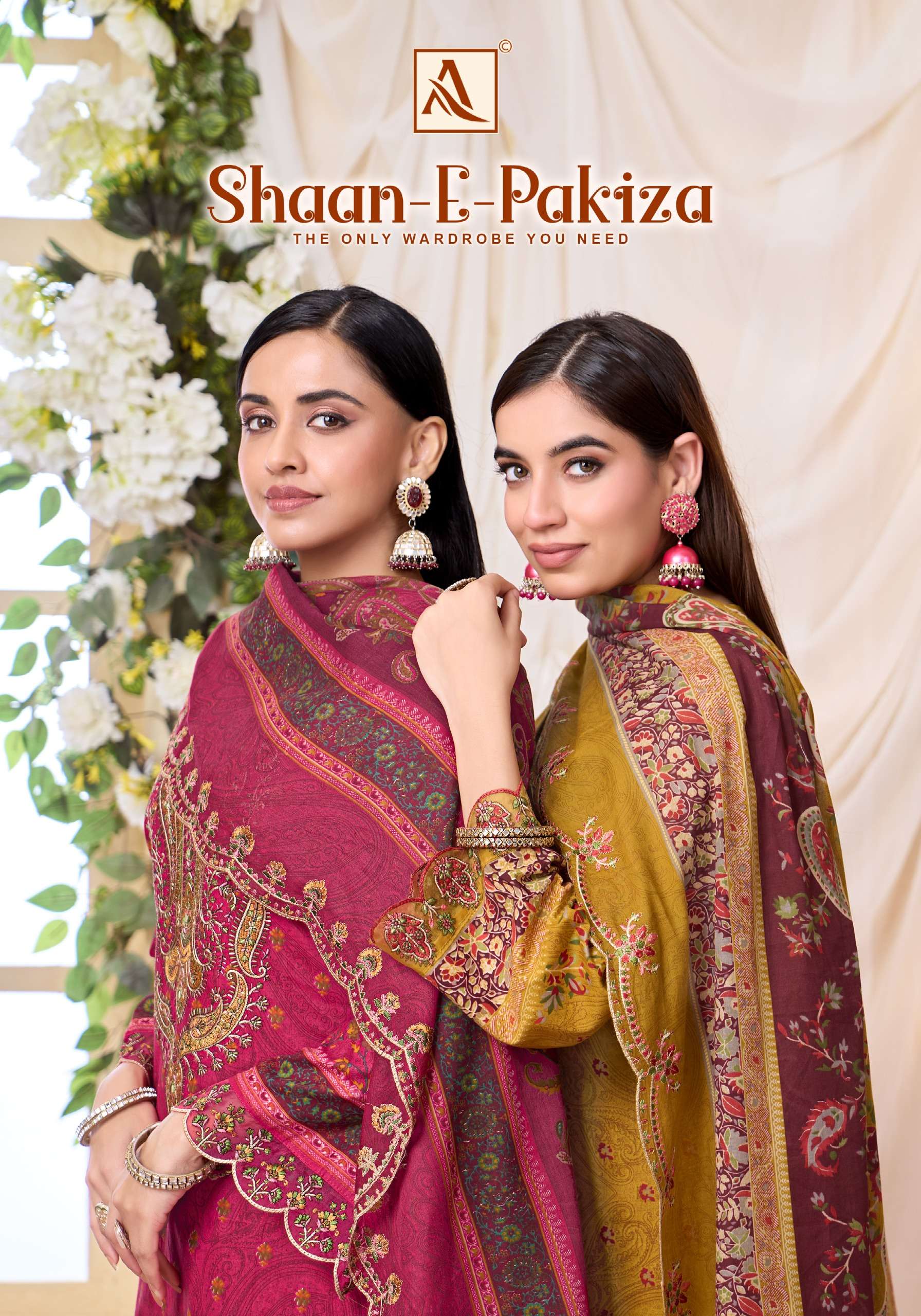 ALOK SUITS SHAAN E PAKIZA COTTON PRINT WITH FANCY WORK SUIT