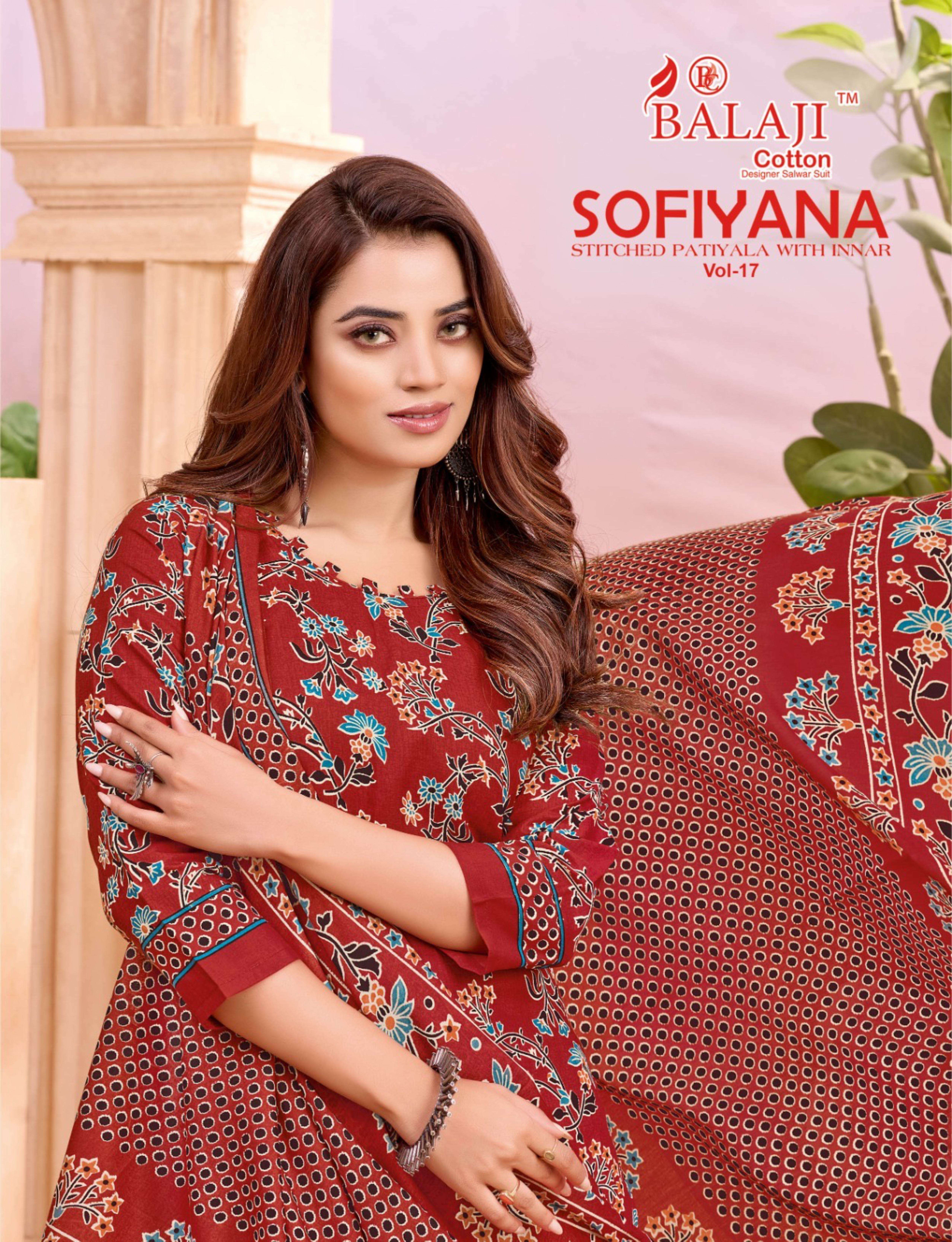 BALAJI COTTON SOFIYANA VOL 17 READY MADE PATIYALA COTTON SUIT