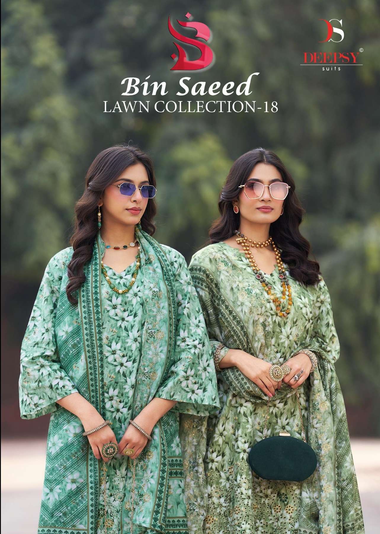 DEEPSY SUITS BIN SAEED LAWN COLLECTION VOL 18 COTTON EMBROIDERY WORKS SUIT