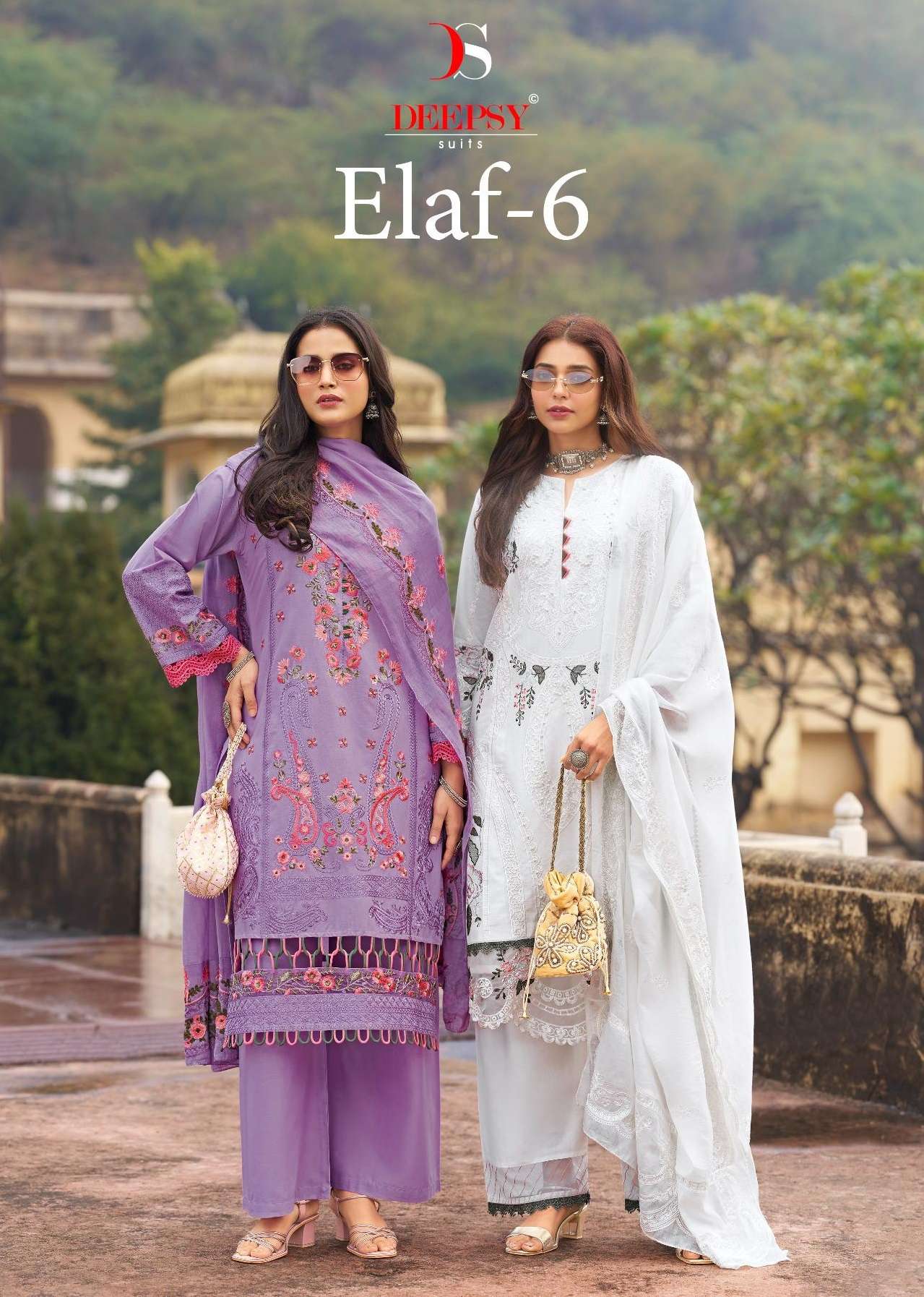 DEEPSY SUITS ELAF LUXURY LAWN 25 VOL 6 COTTON HEAVY EMBROIDERY DESIGNER WORK SUIT