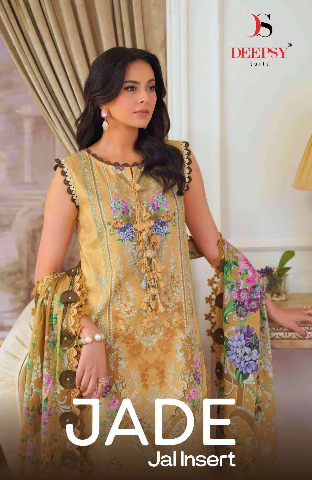 DEEPSY SUITS JADE JAL INSERT COTTON EMBROIDERY WORK SALWAR KAMEEZ