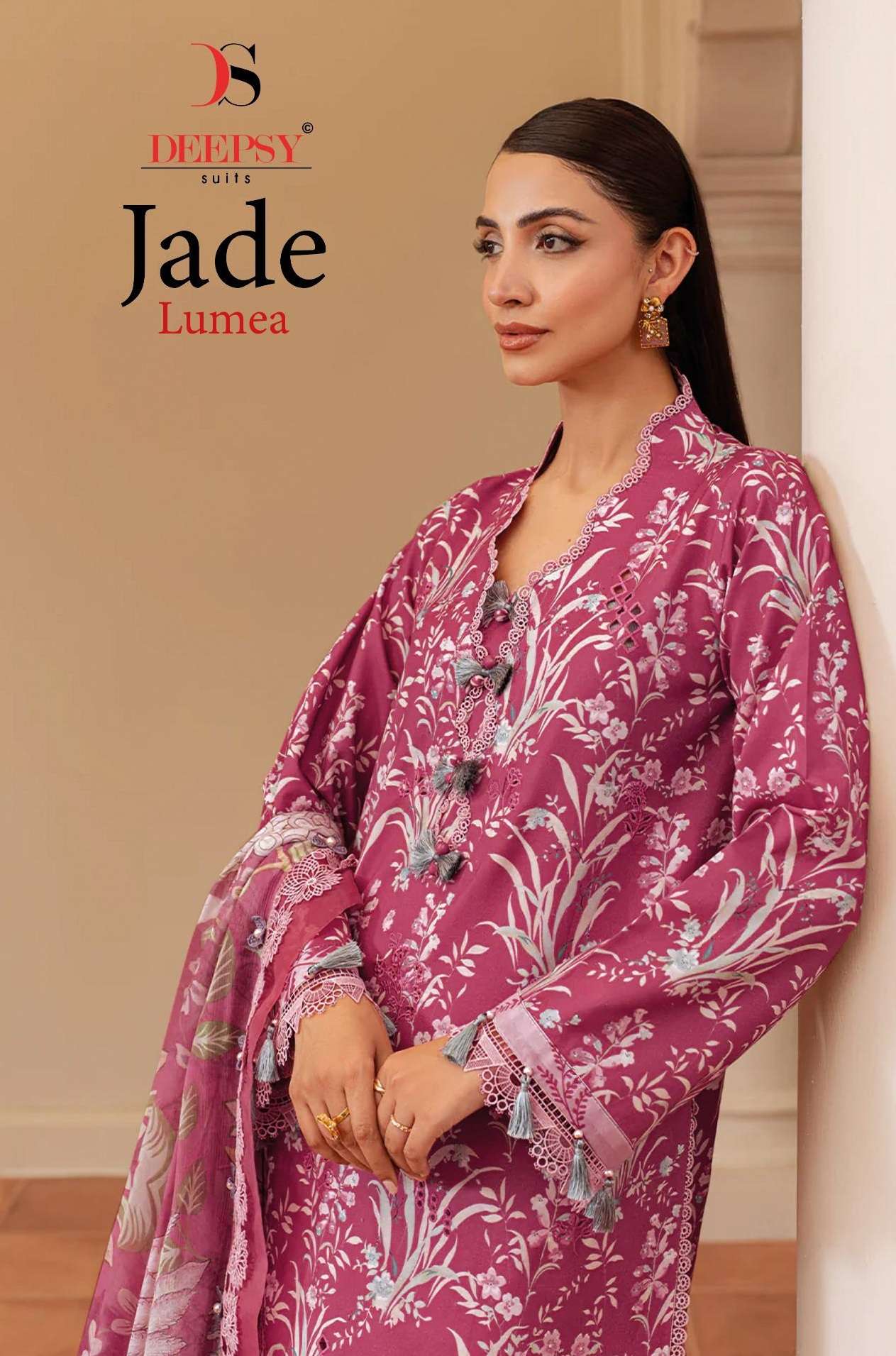 DEEPSY SUITS JADE LUMEA COTTON PATCH EMBROIDERY WORK SALWAR KAMEEZ 